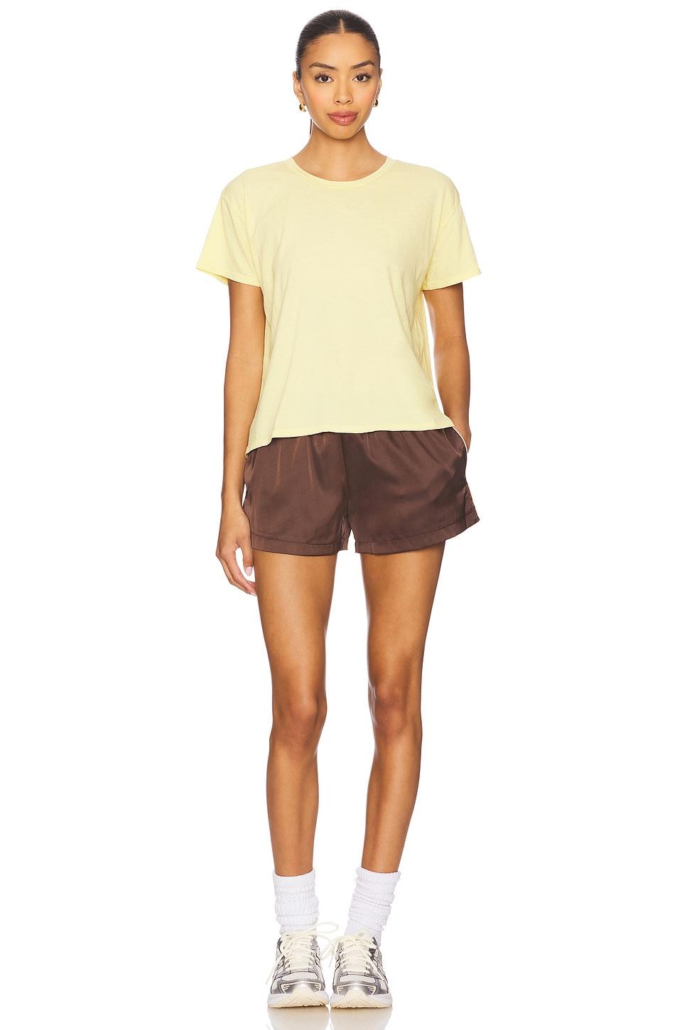 Cotton Short Sleeve Boxy Crew Tee perfectwhitetee Product Image