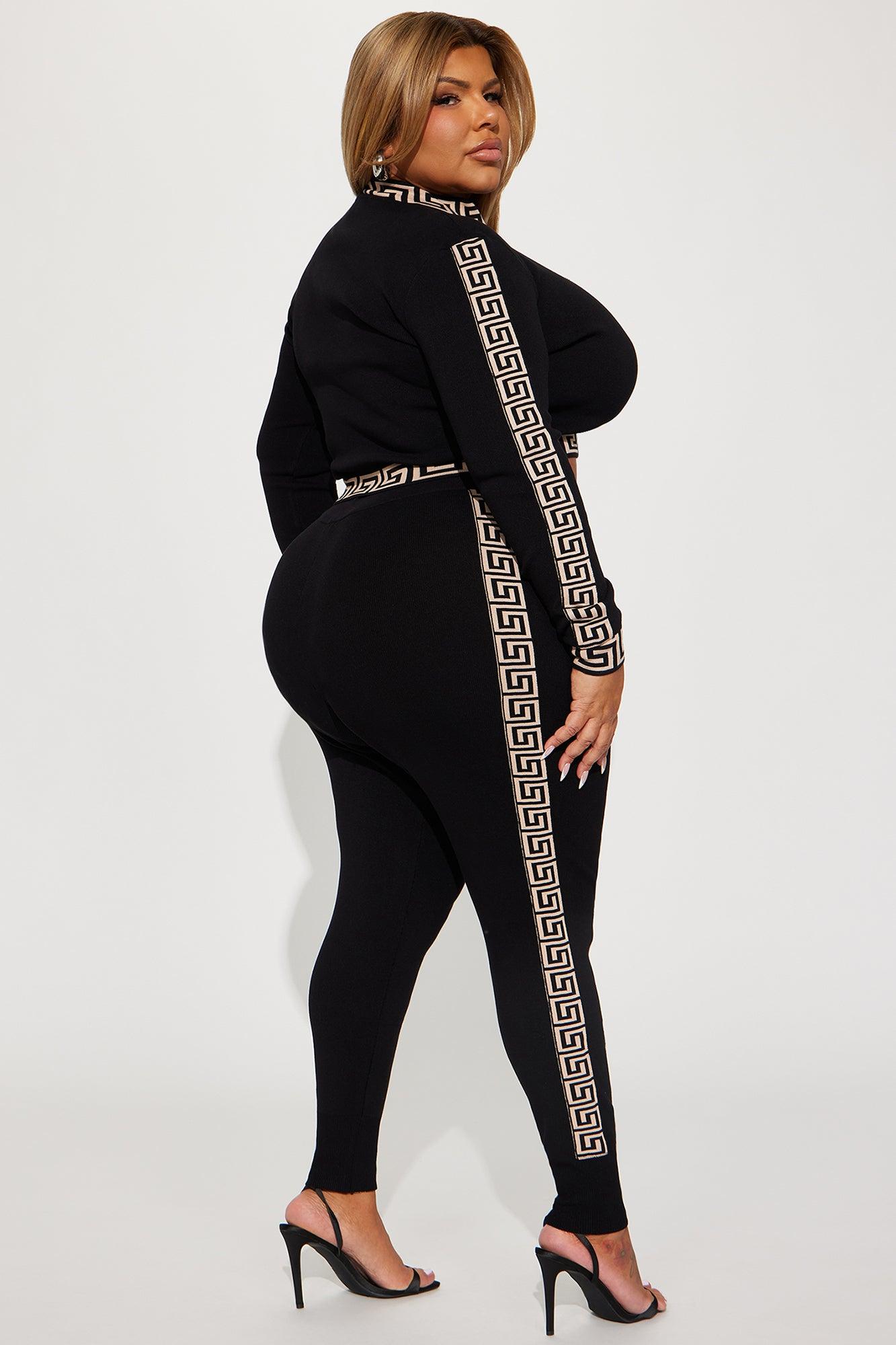 Passing By You Sweater Legging Set - Black/combo Product Image