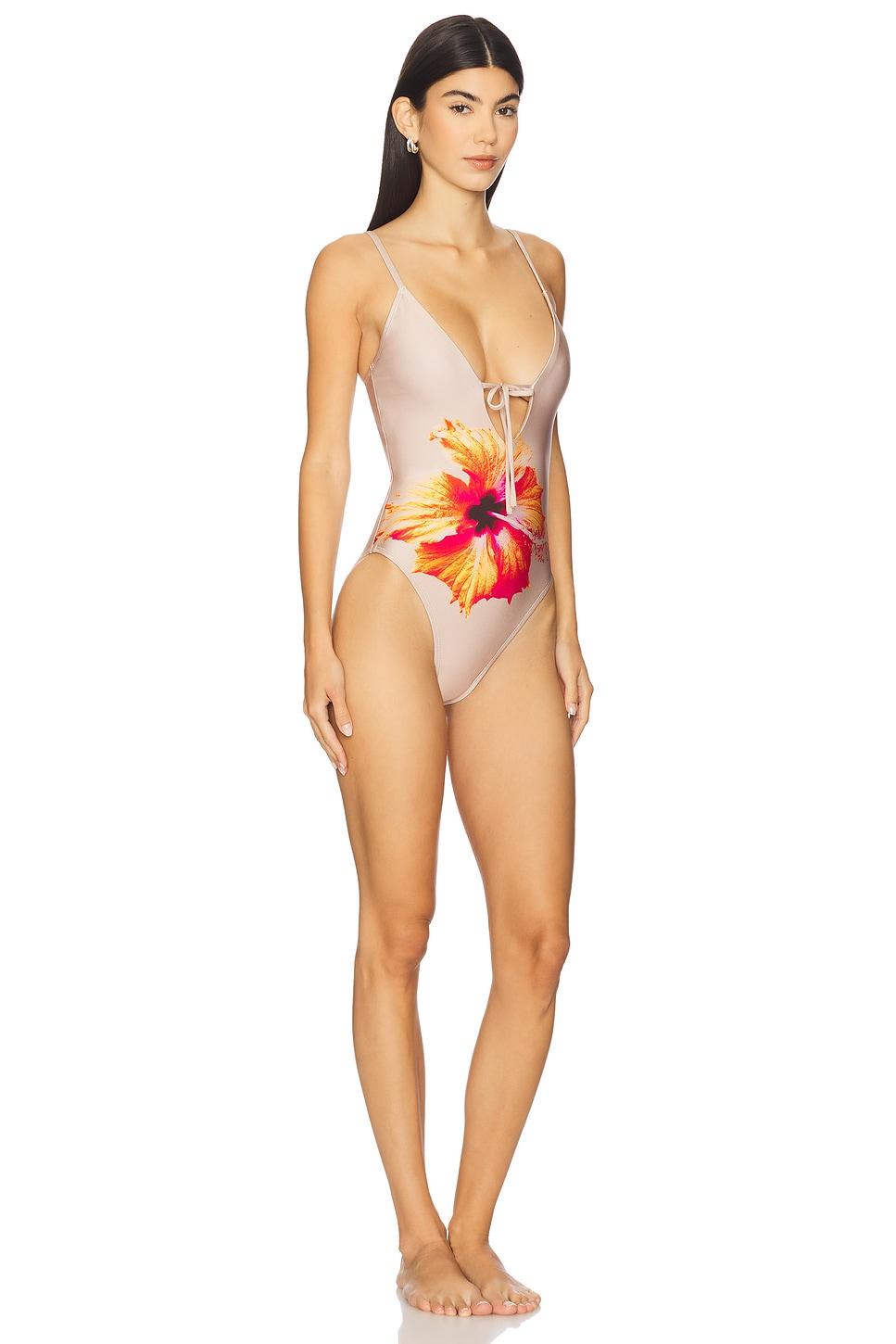 Satin Deep Dive One Piece Swimsuit Good American Product Image
