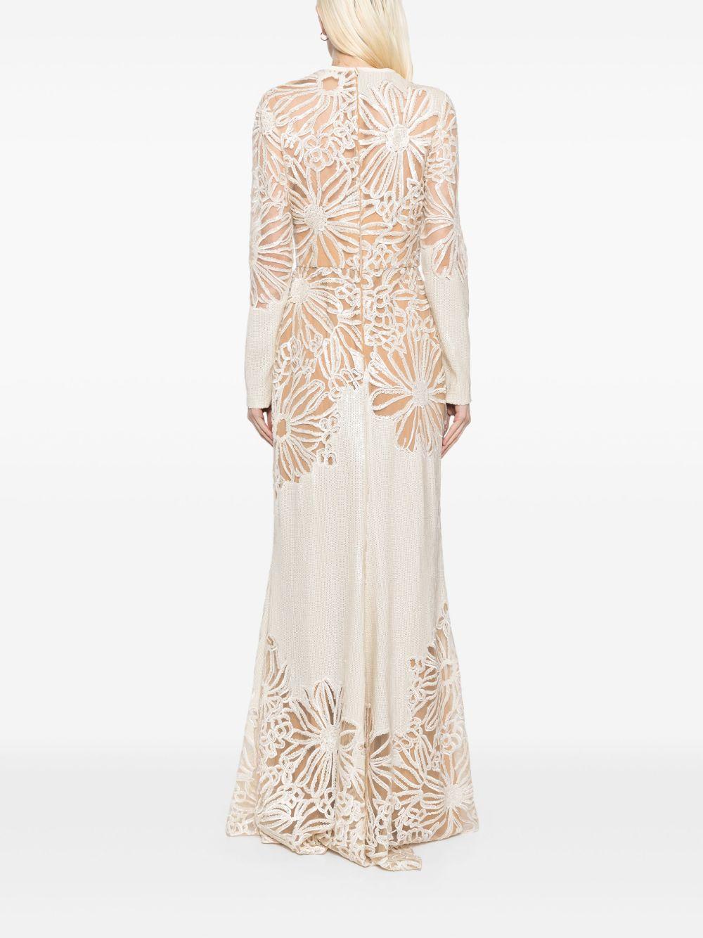 sequin-embroidered gown Product Image