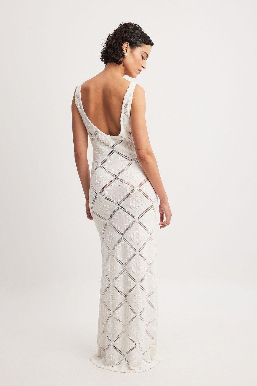 Crochet Knitted Maxi Dress Product Image