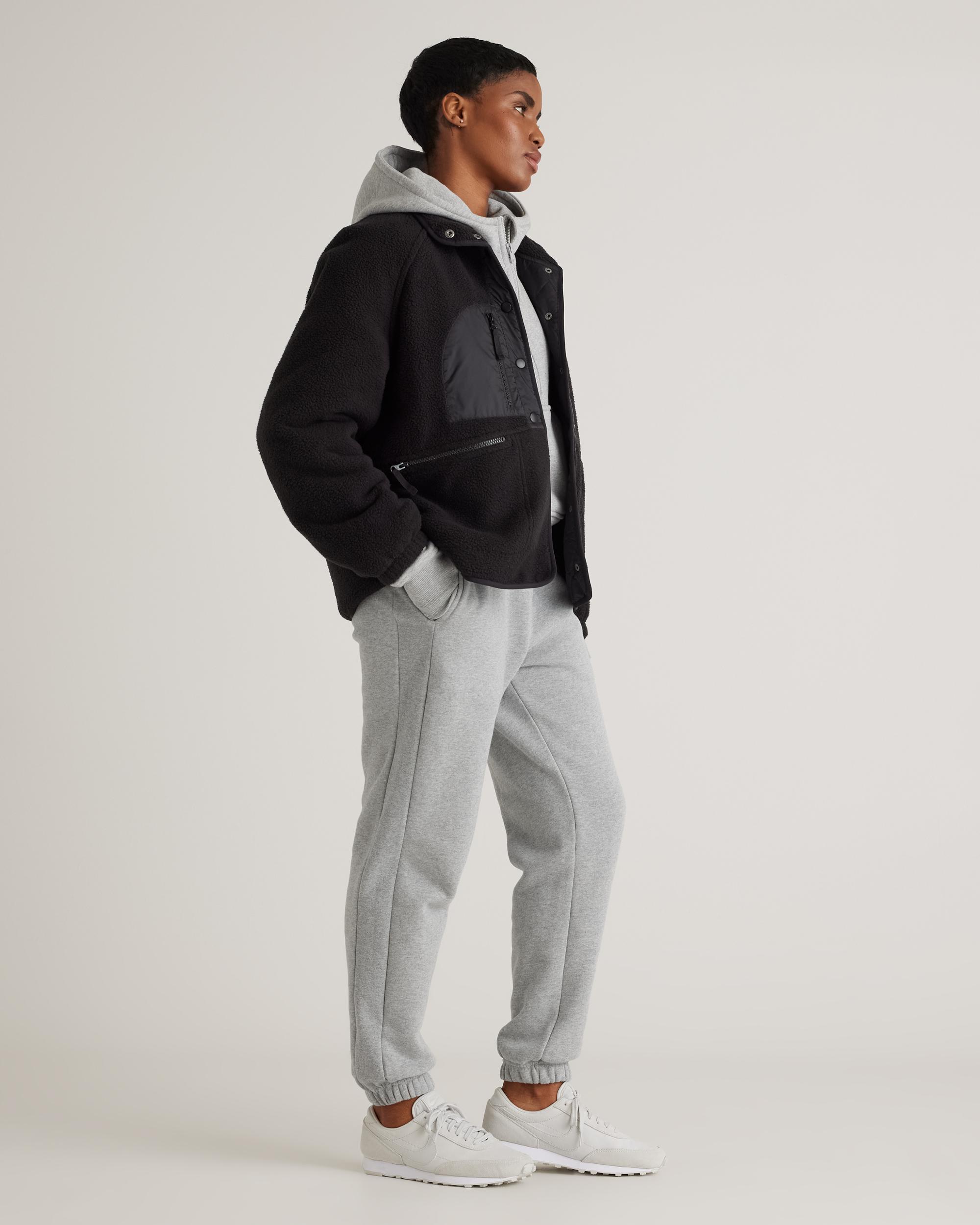 Quince | Women's Sherpa Snap Front Jacket 100% Polyester Product Image