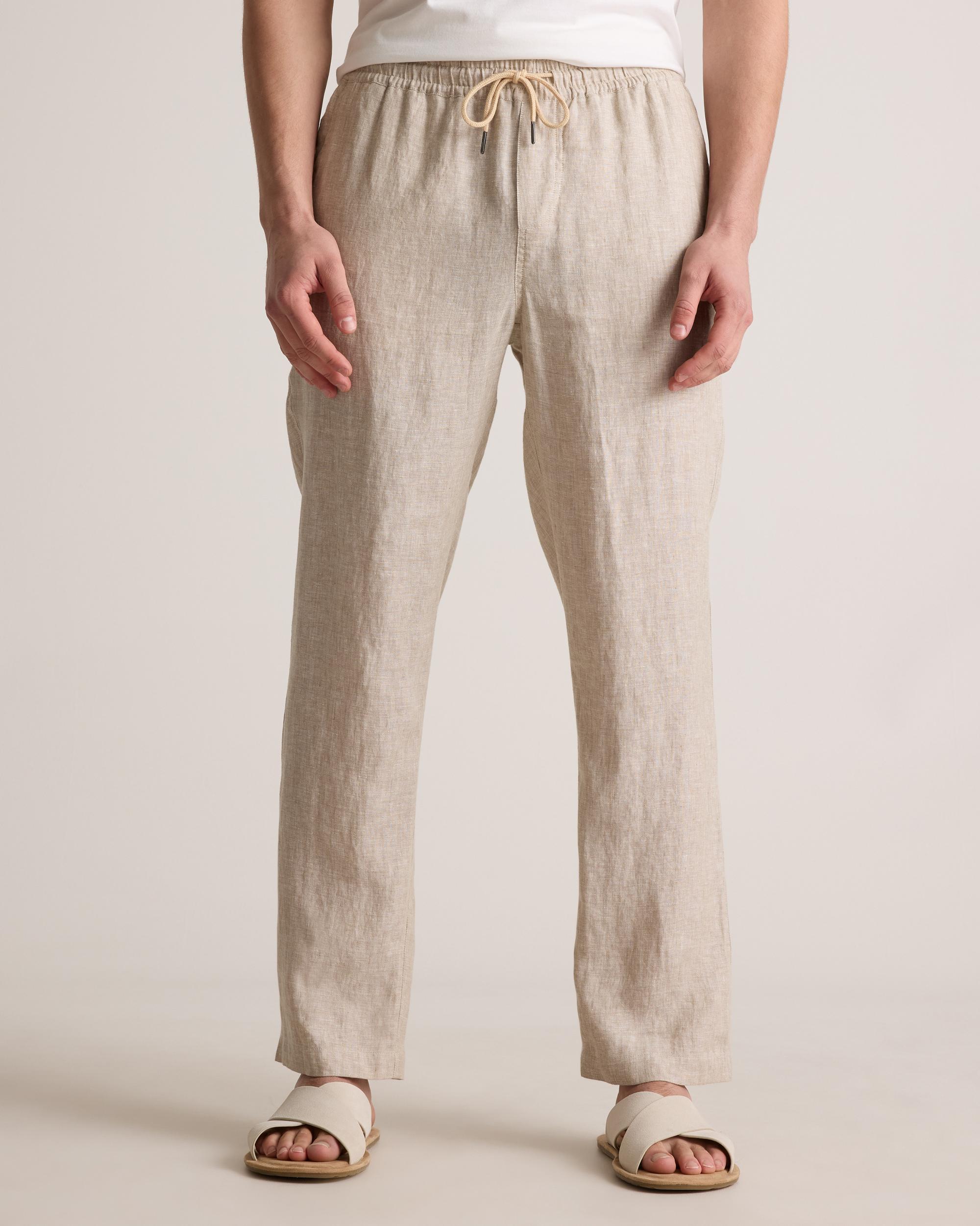 Quince | Men's 100% European Linen Drawstring Beach Pants Product Image