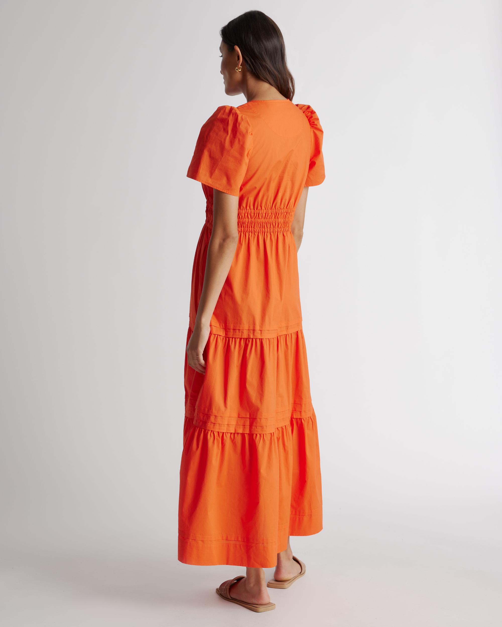 Quince | Women's Poplin Tiered Maxi Dress Cotton Product Image