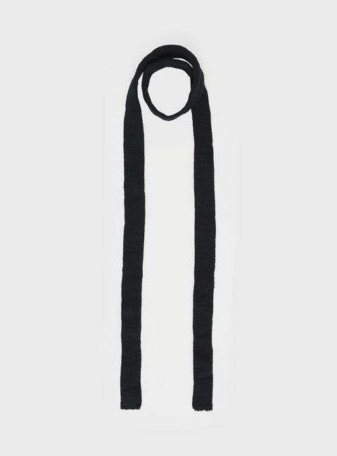 Avenue Skinny Scarf Black Product Image