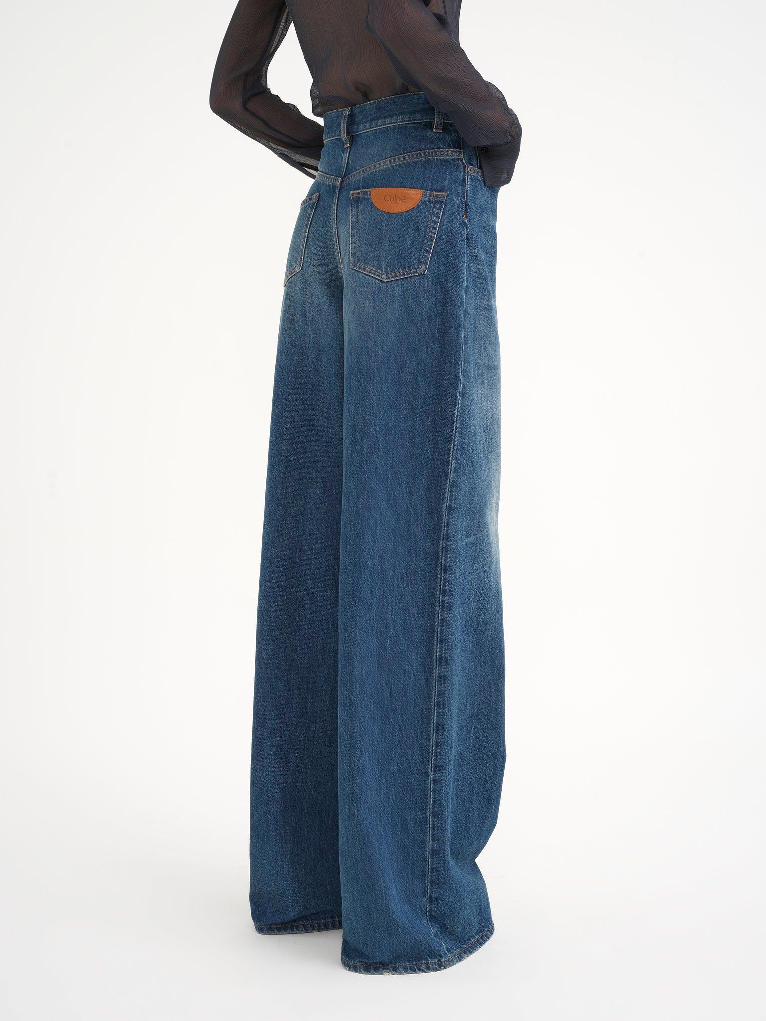 Wide-leg jeans in denim Product Image