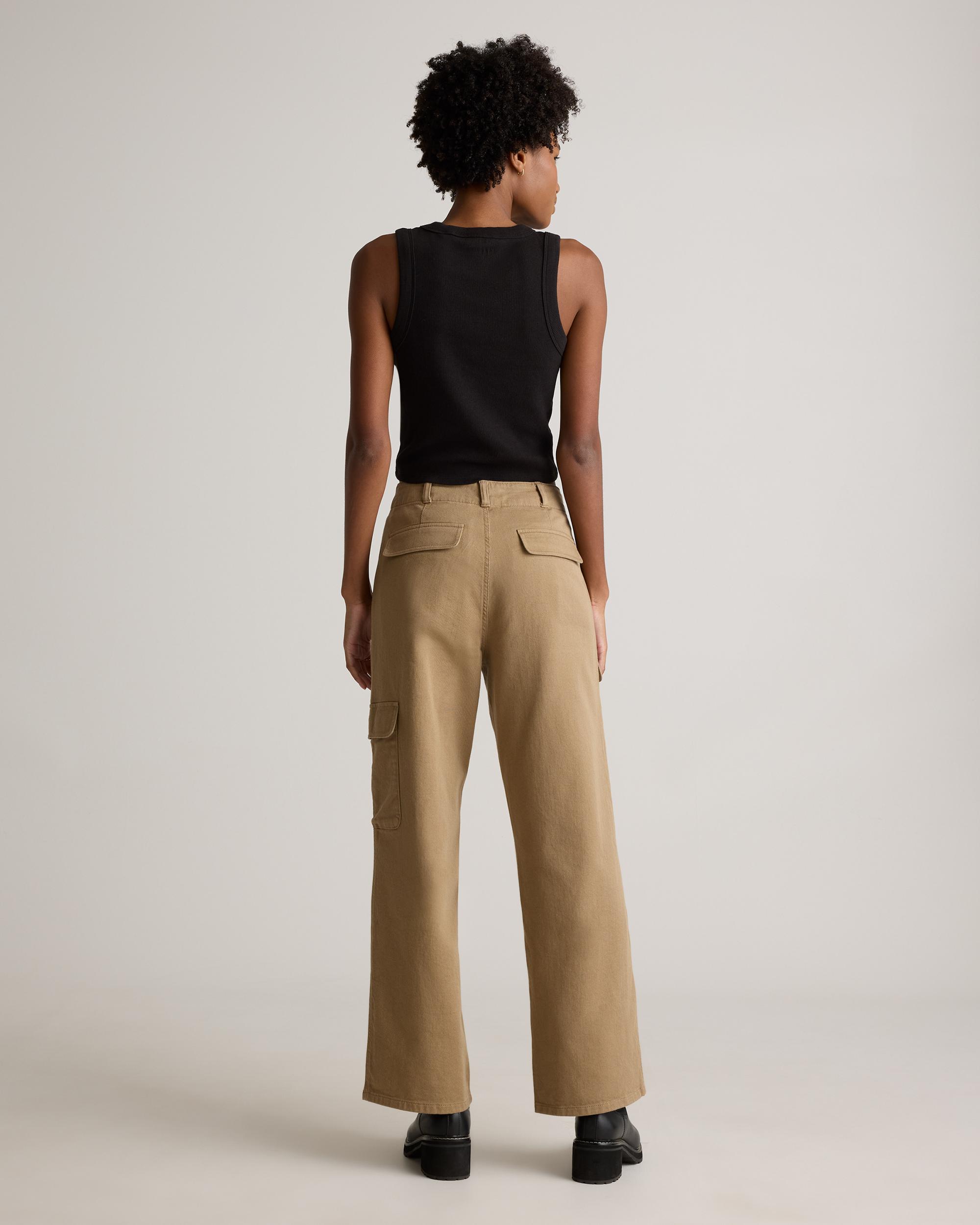 Quince | Women's Organic Stretch Cotton Twill Cargo Pants Organic Cotton Product Image
