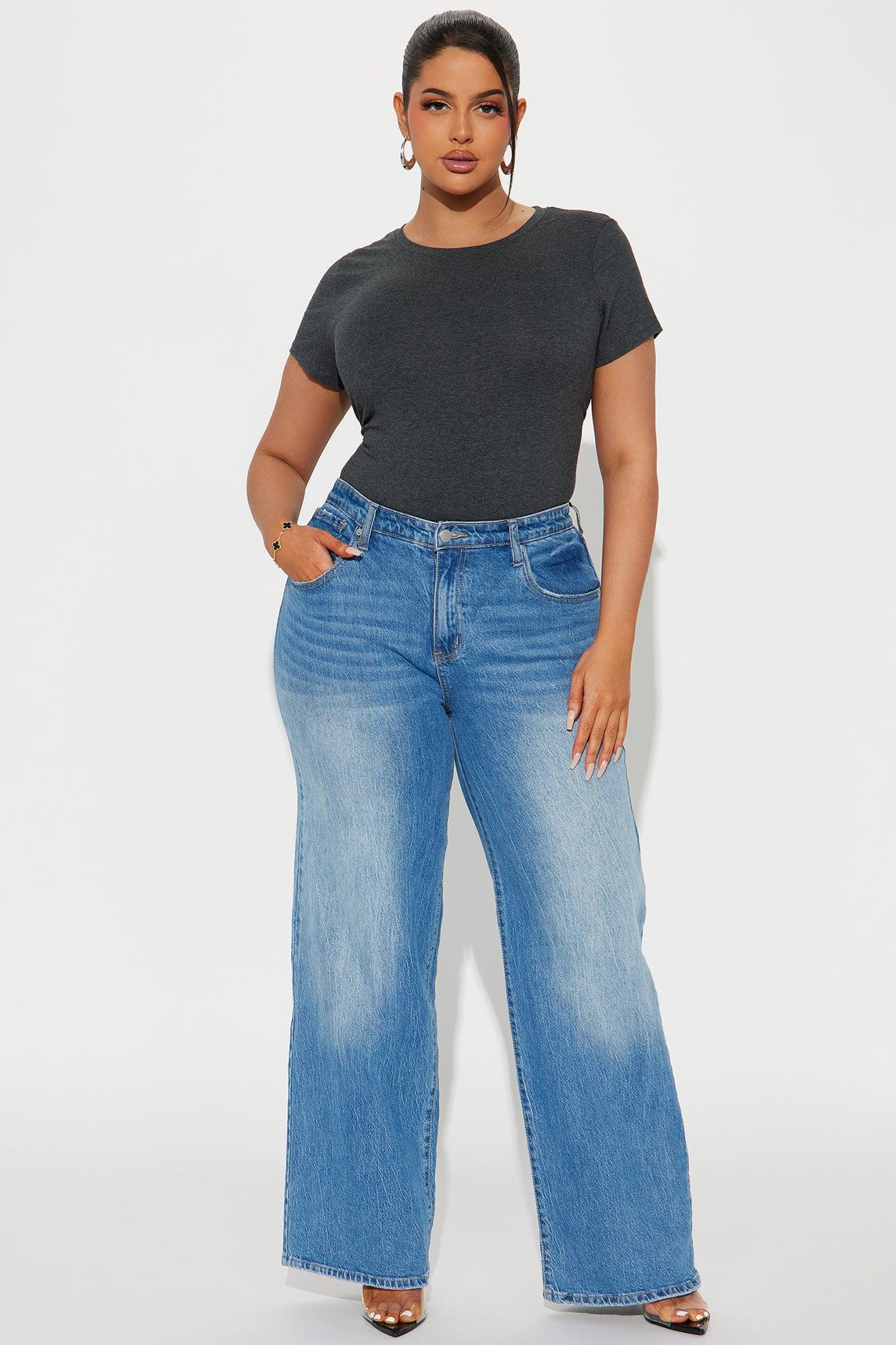 Lily Crew Neck Top - Charcoal Product Image