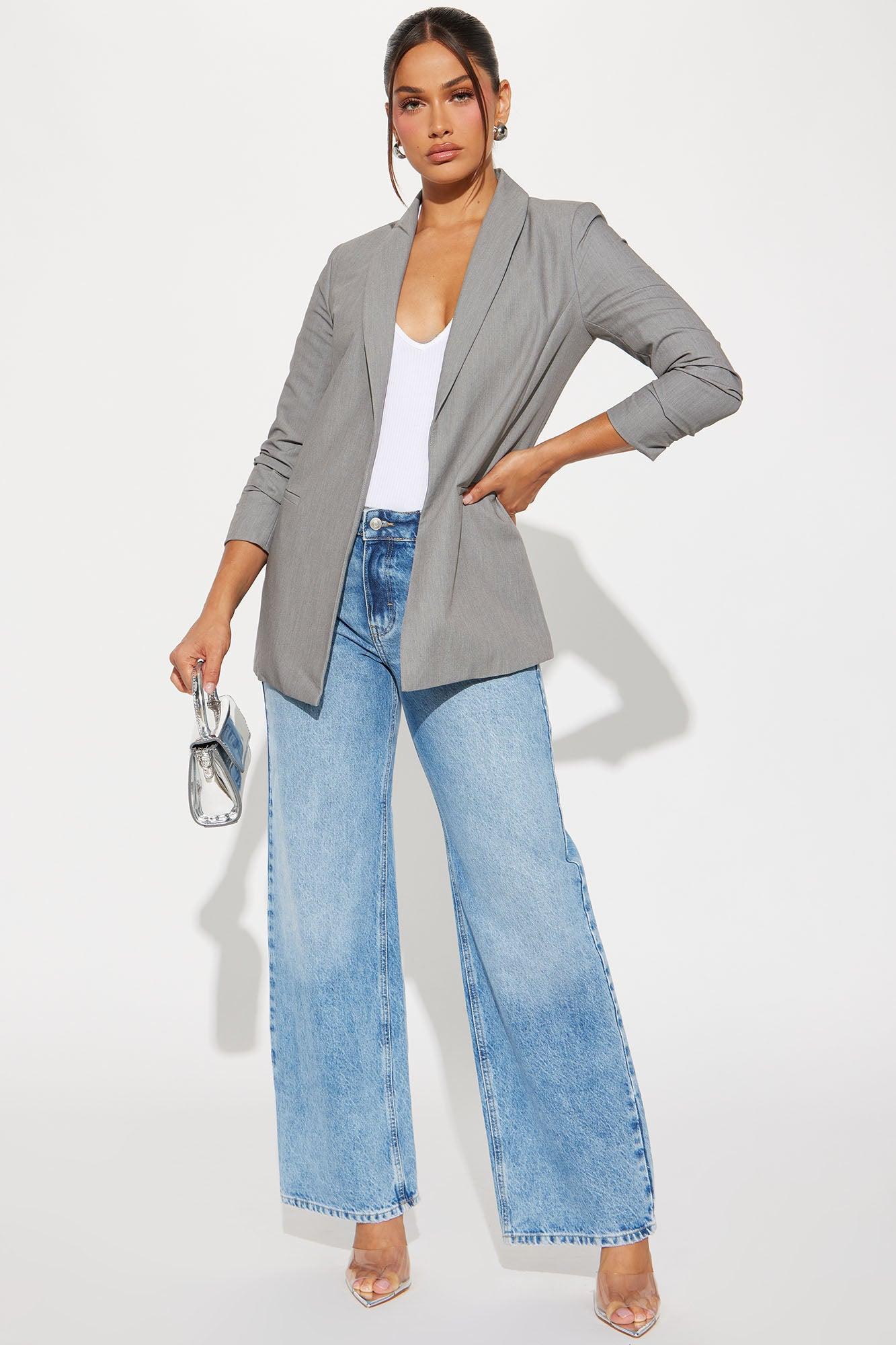 The Ashley Blazer - Grey Product Image