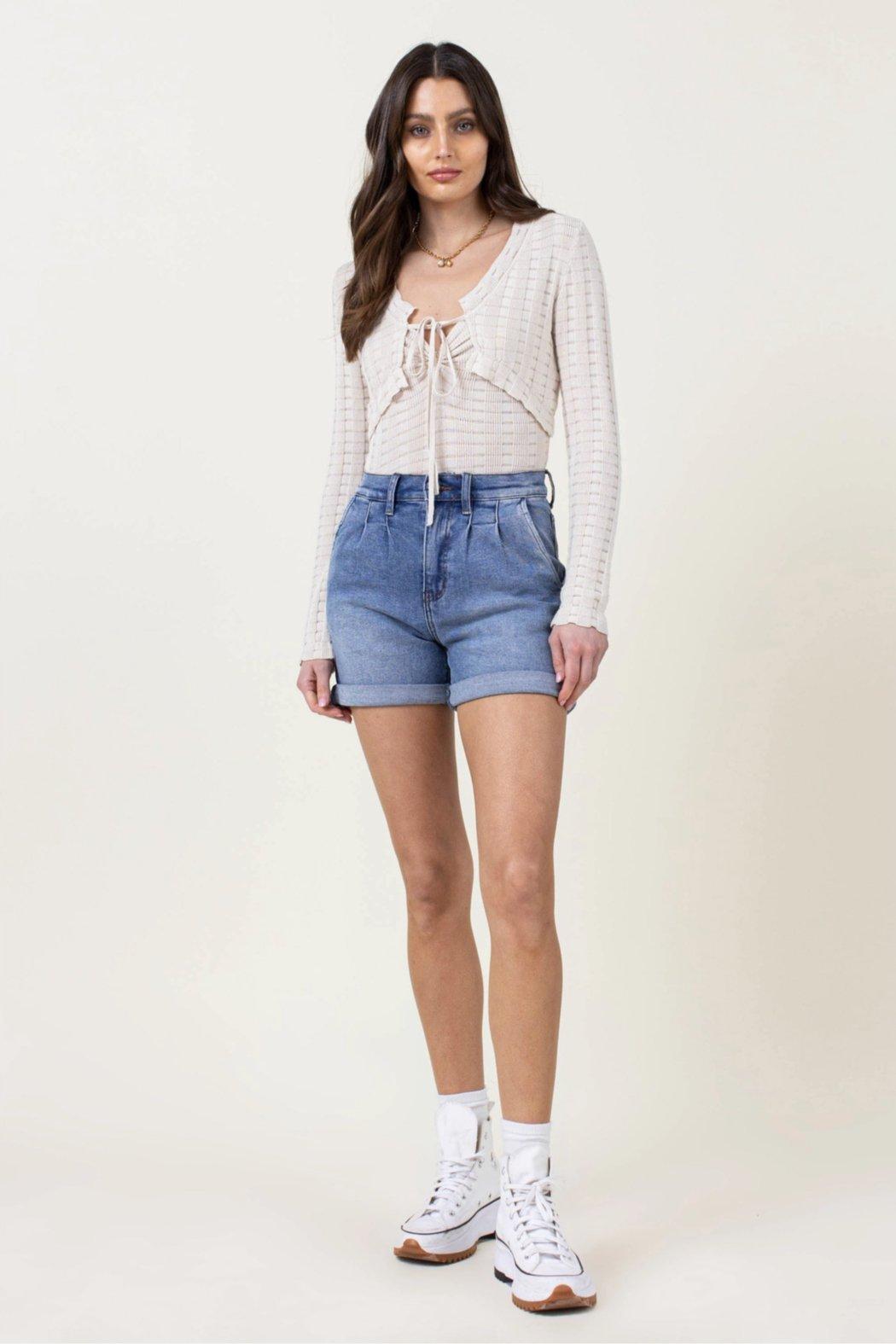 Carrie Mom Denim Shorts Product Image