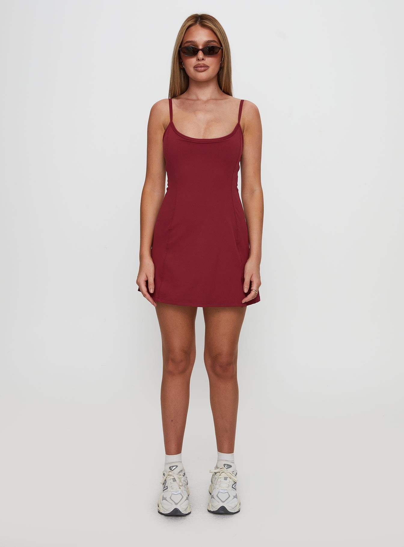 Ambition Activewear Mini Dress Cherry Product Image
