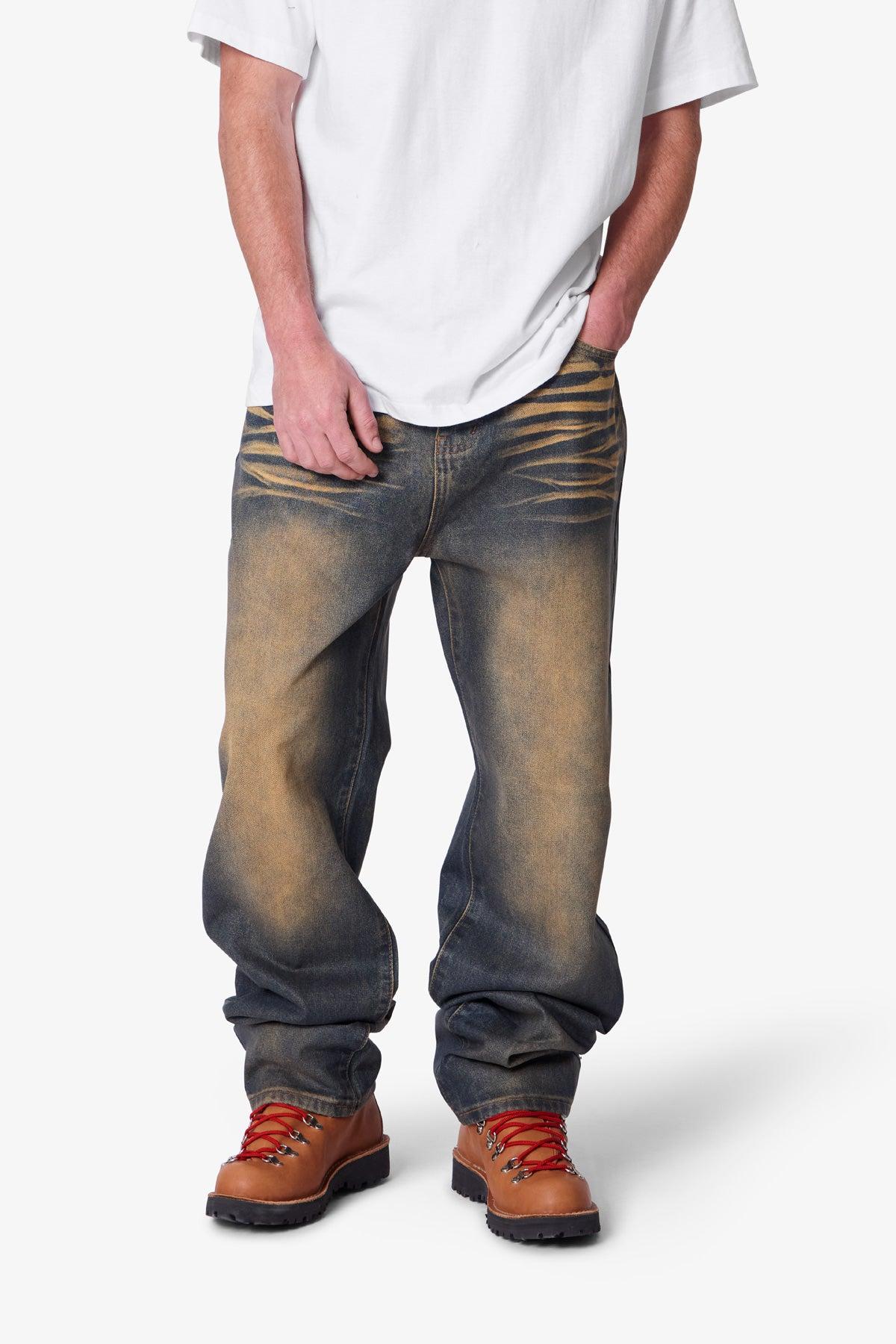 Ultra Baggy High Low Denim - Medium Blue Product Image