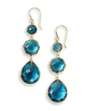 Womens Rock Candy Small Crazy 8S 18K Green Gold & LondonTopaz Drop Earrings Product Image