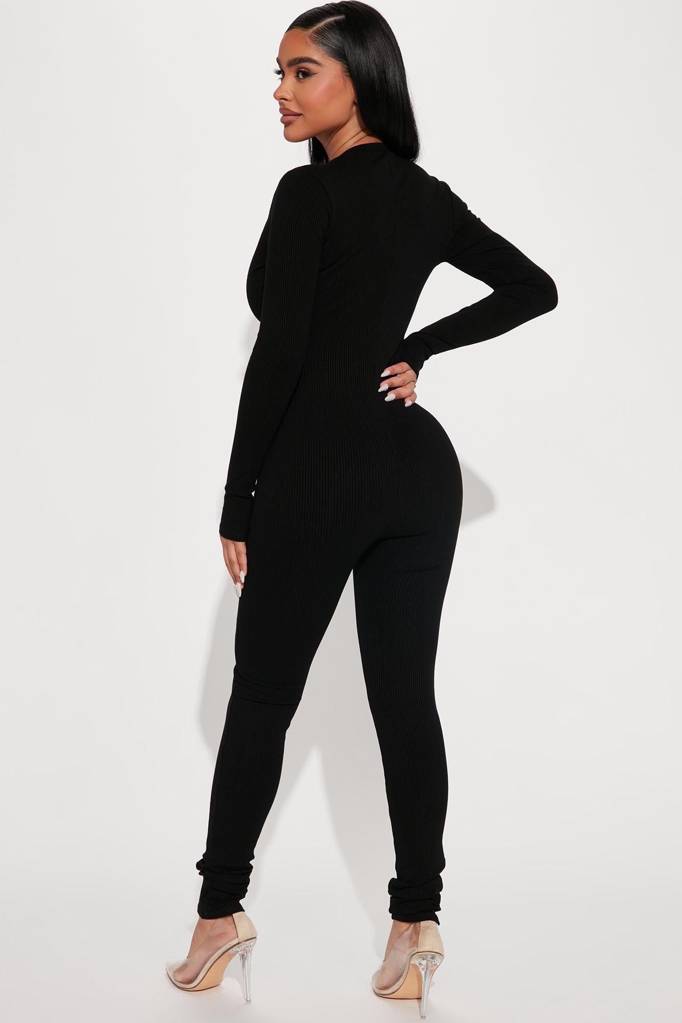 Raven Snatched Jumpsuit - Black Product Image