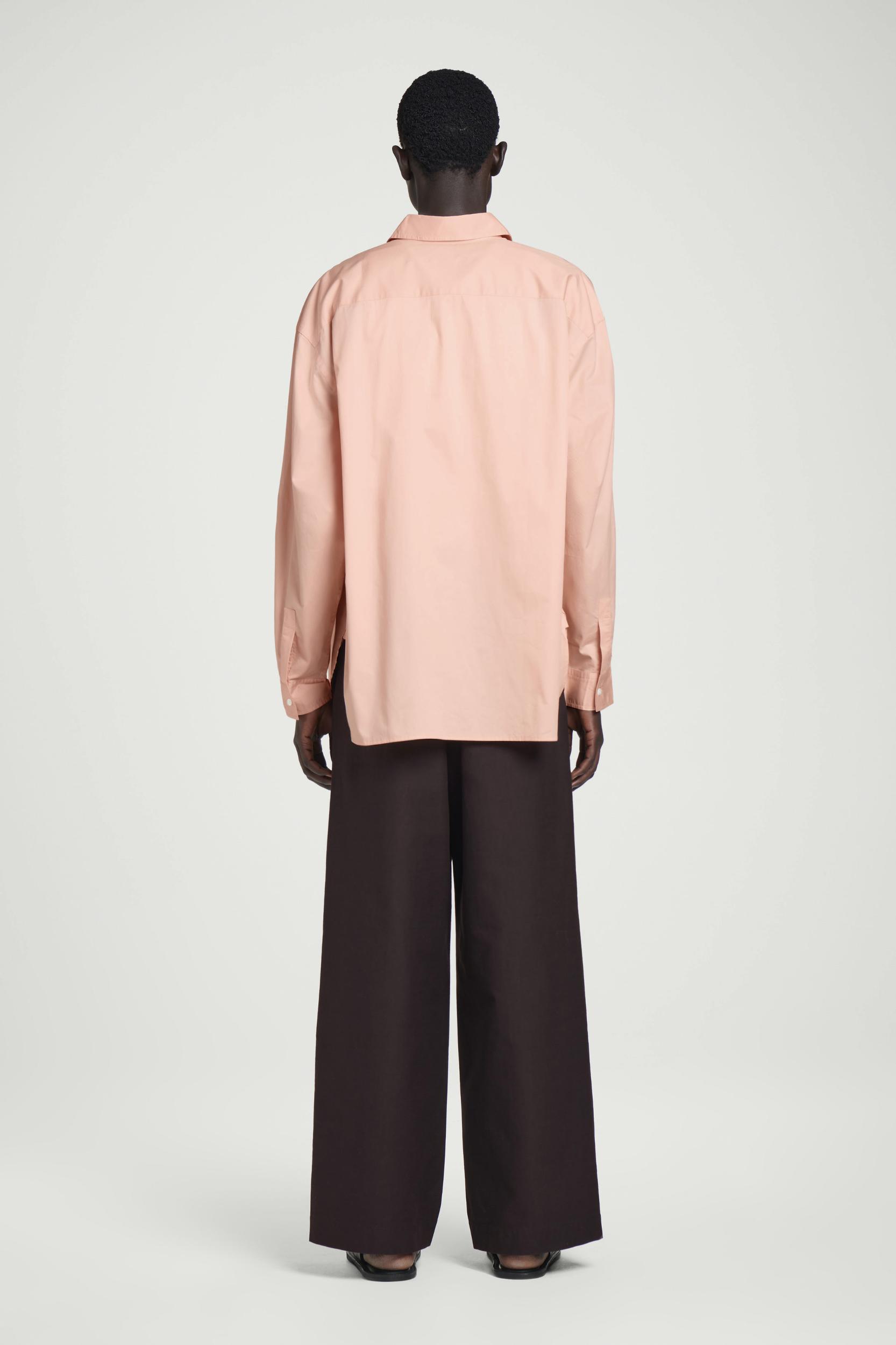 WIDE OVERSIZED COTTON OXFORD SHIRT Product Image