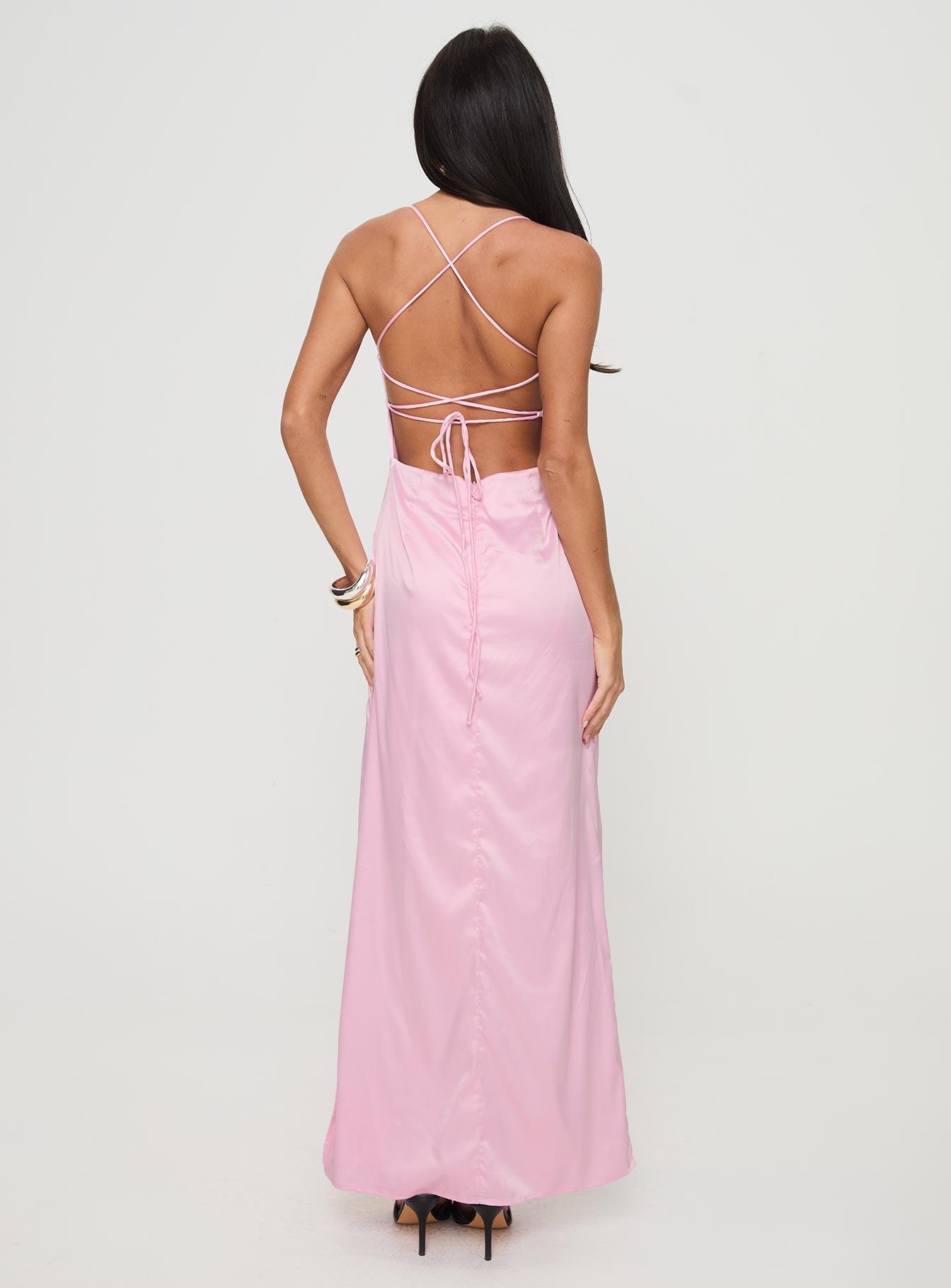 Roselyn Maxi Dress Pink Product Image