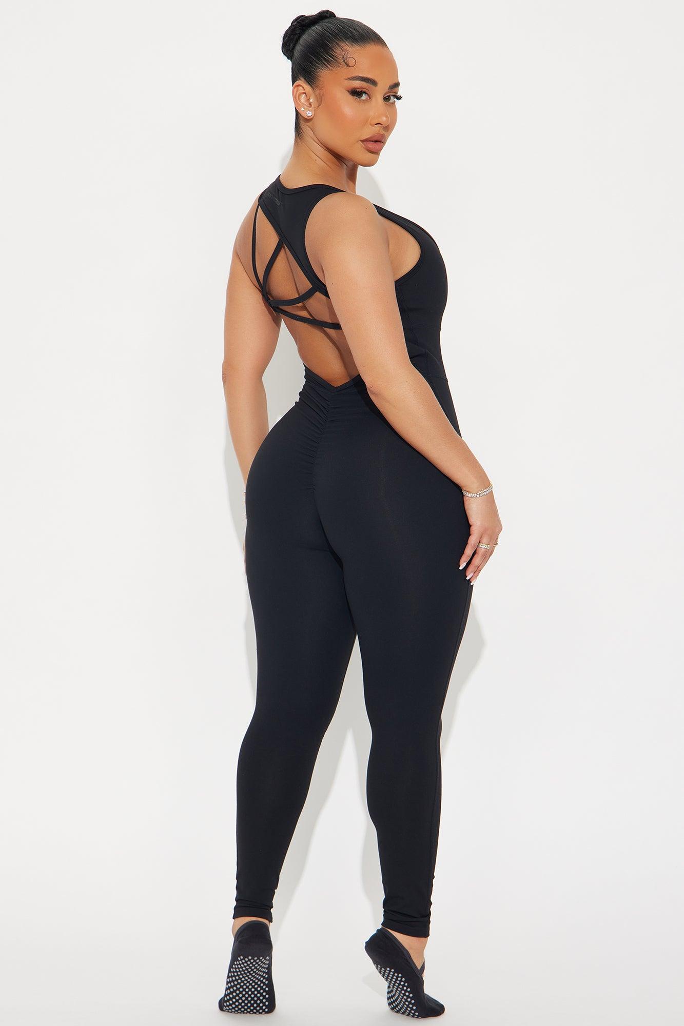 Natural Curve Super Soft Active Jumpsuit - Black Product Image