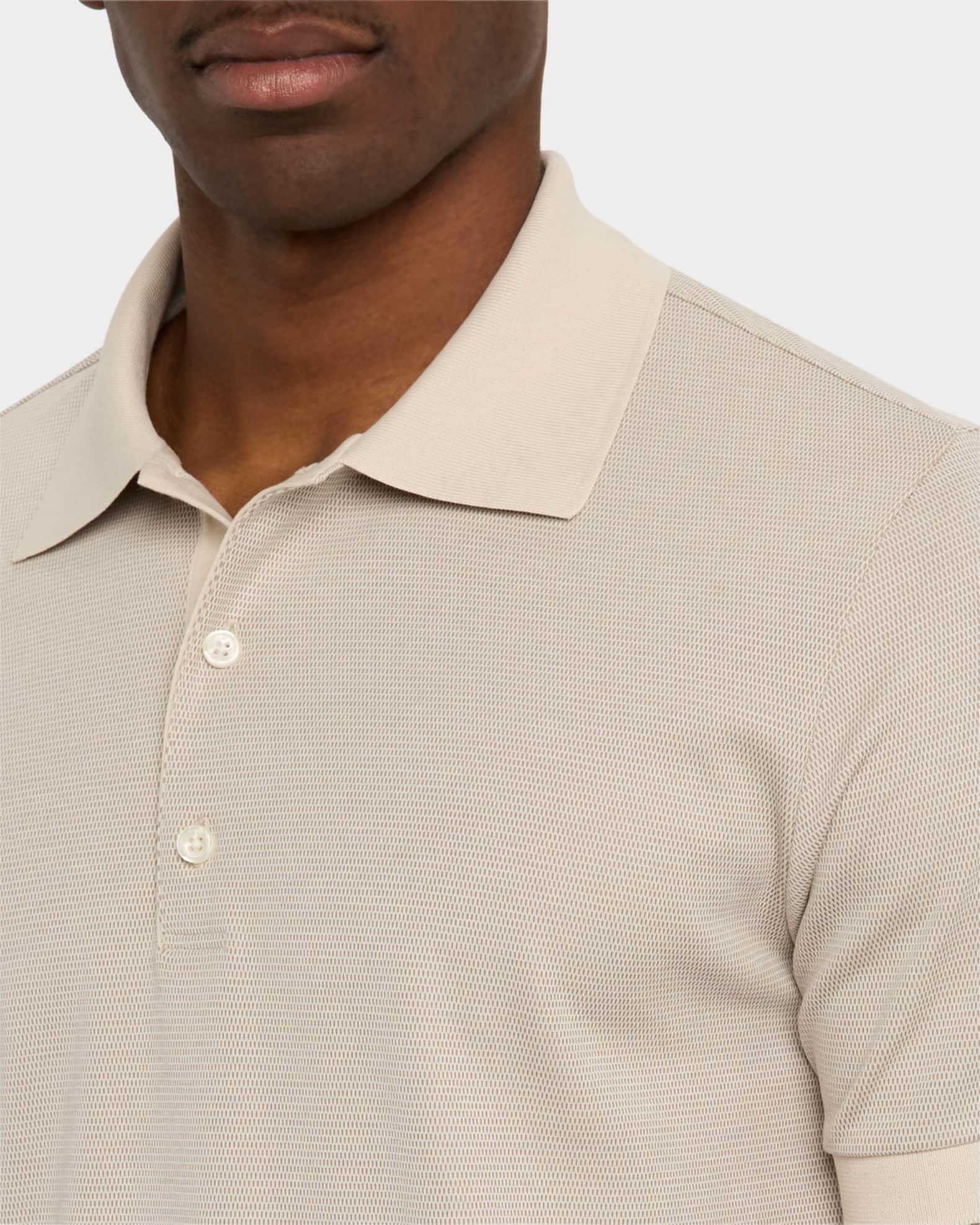 Men's Geometric Jacquard Polo Shirt Product Image