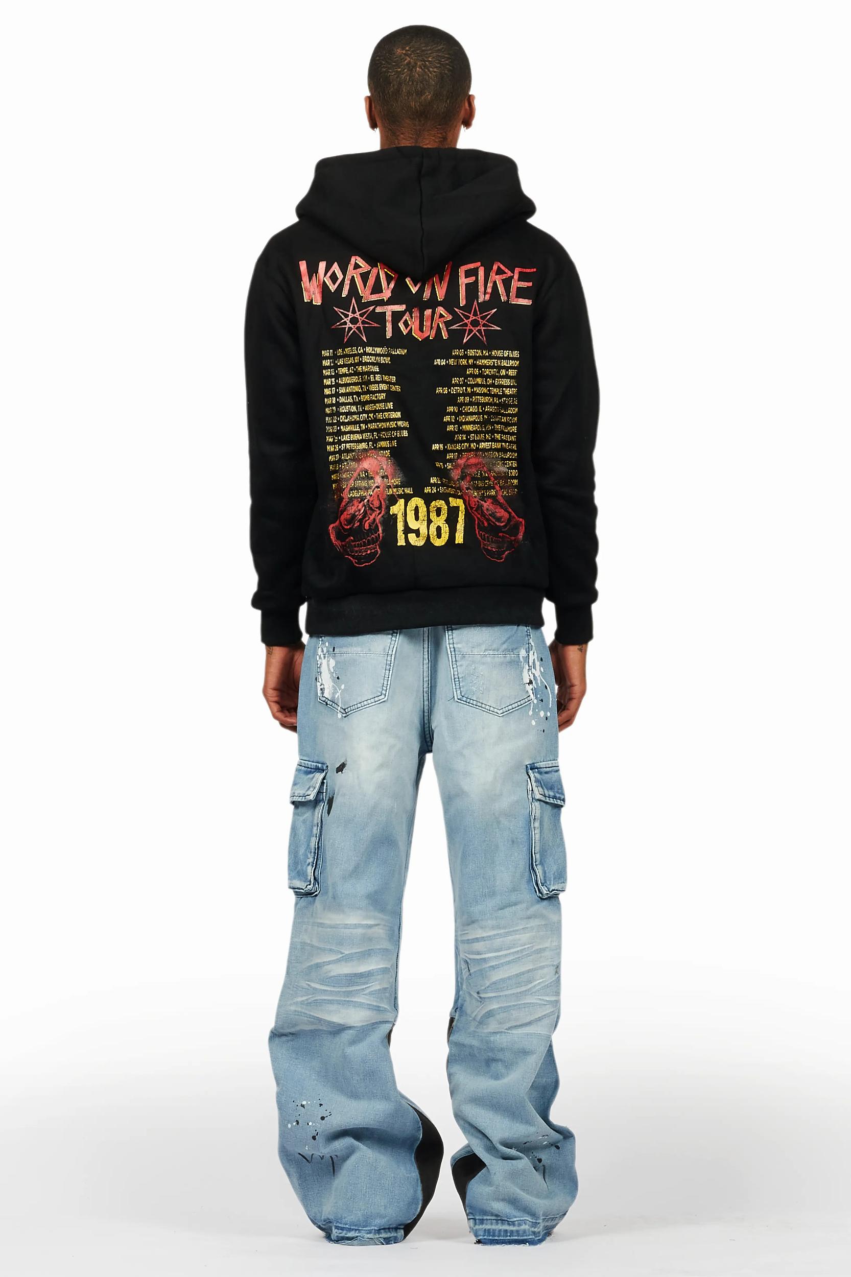 Barrett Black Hoodie & Zeta Slim Fit Jean Bundle Male Product Image