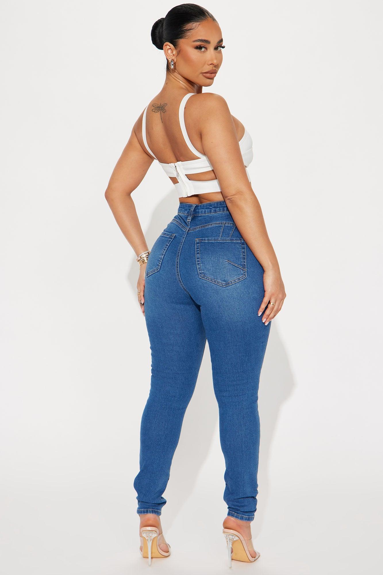 Tucson Booty Lifting High Rise Stretch Skinny Jeans - Medium Wash Product Image