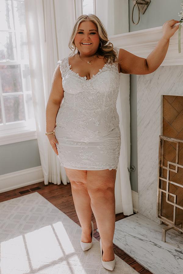 Cheerful Moment Embroidered Floral Mini Dress Curves Product Image