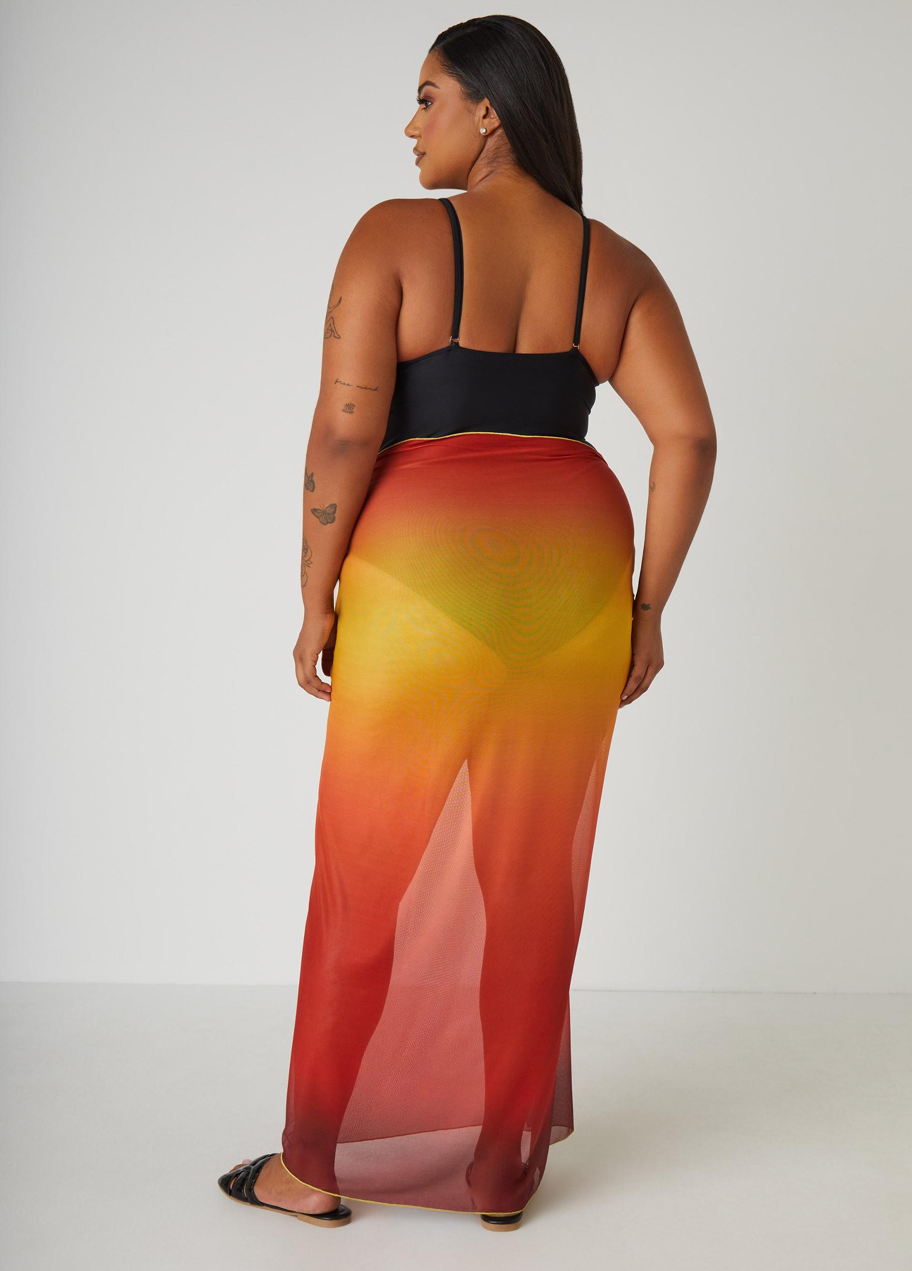 Ombre Stretch Mesh Sarong Product Image