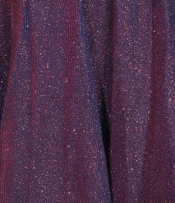 City Vibe Sleeveless Plunge V-Neck Ballgown Dress Product Image