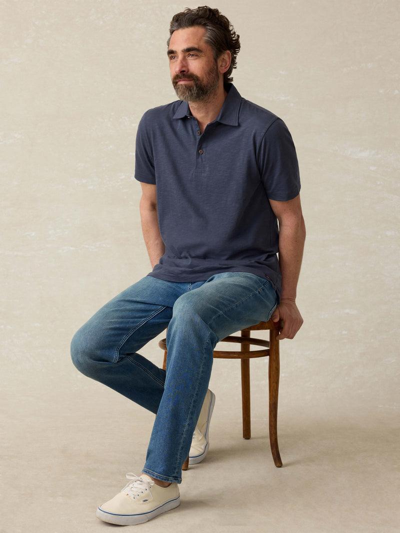 Sunwashed T-Shirt Polo - Dune Navy Product Image