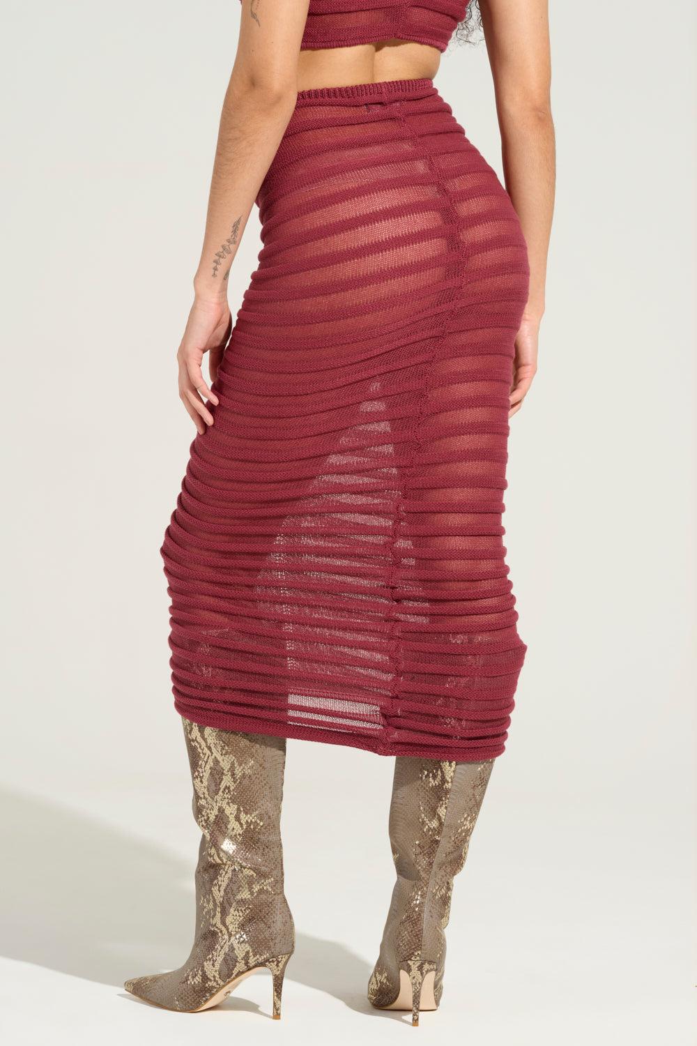 CLEO SEMI SHEER MAXI SKIRT Product Image