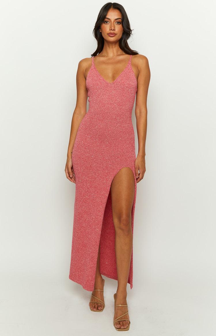 Airdrie Pink Knit Maxi Dress Baby Product Image