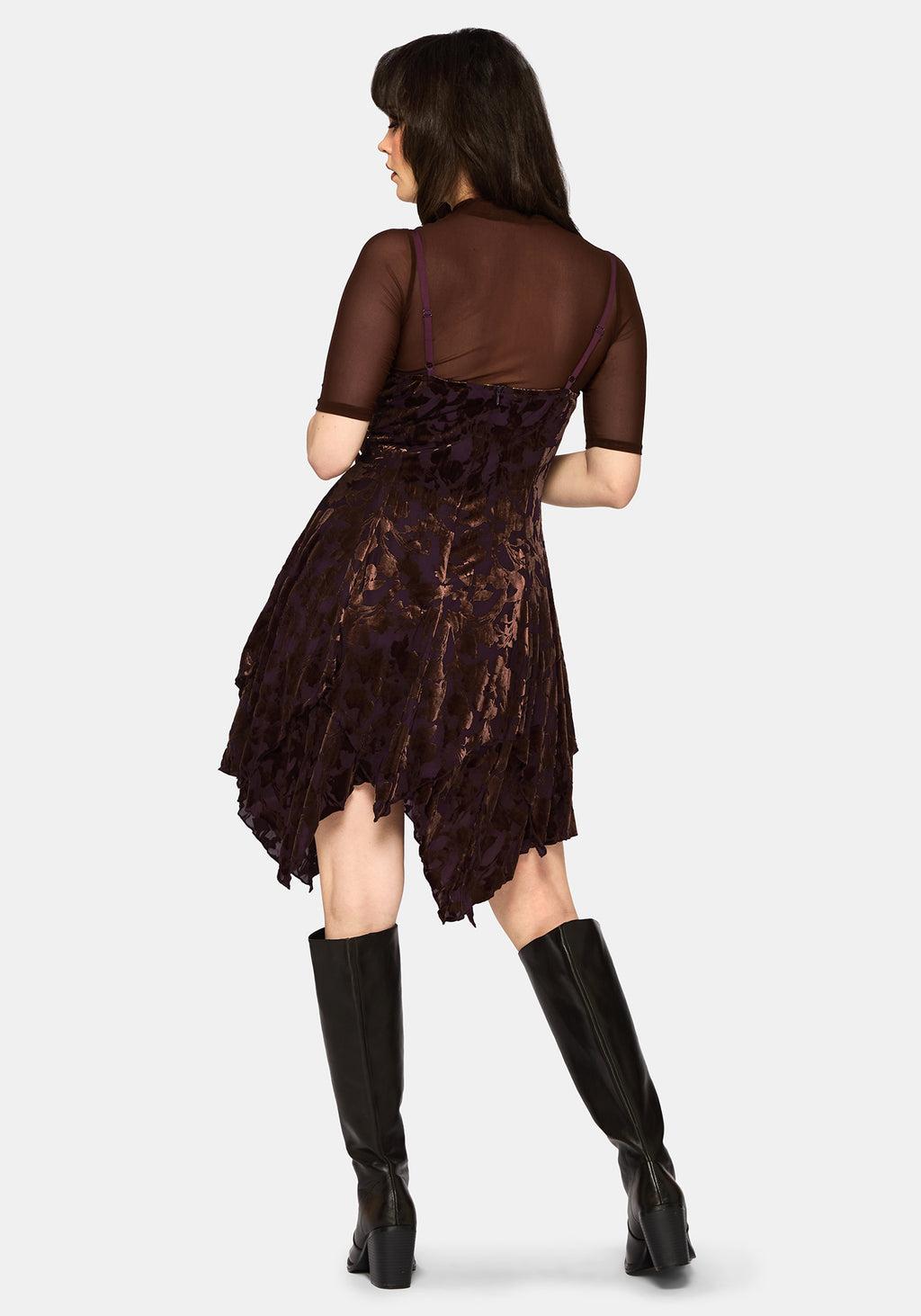 Sienna Devore Hanky Hem Cami Mini Dress Product Image