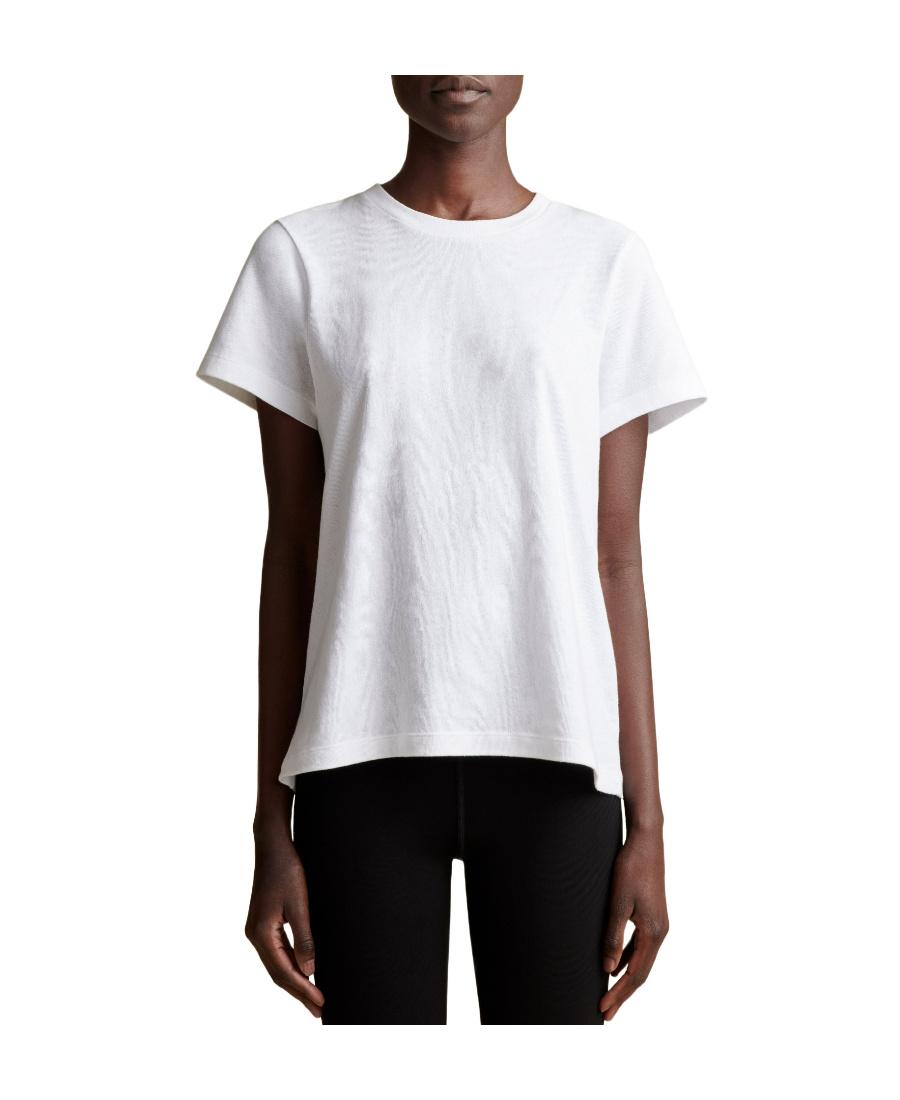 KHAITE Womens White Mae Brand-patch Cotton-jersey T-shirt In Cream Product Image