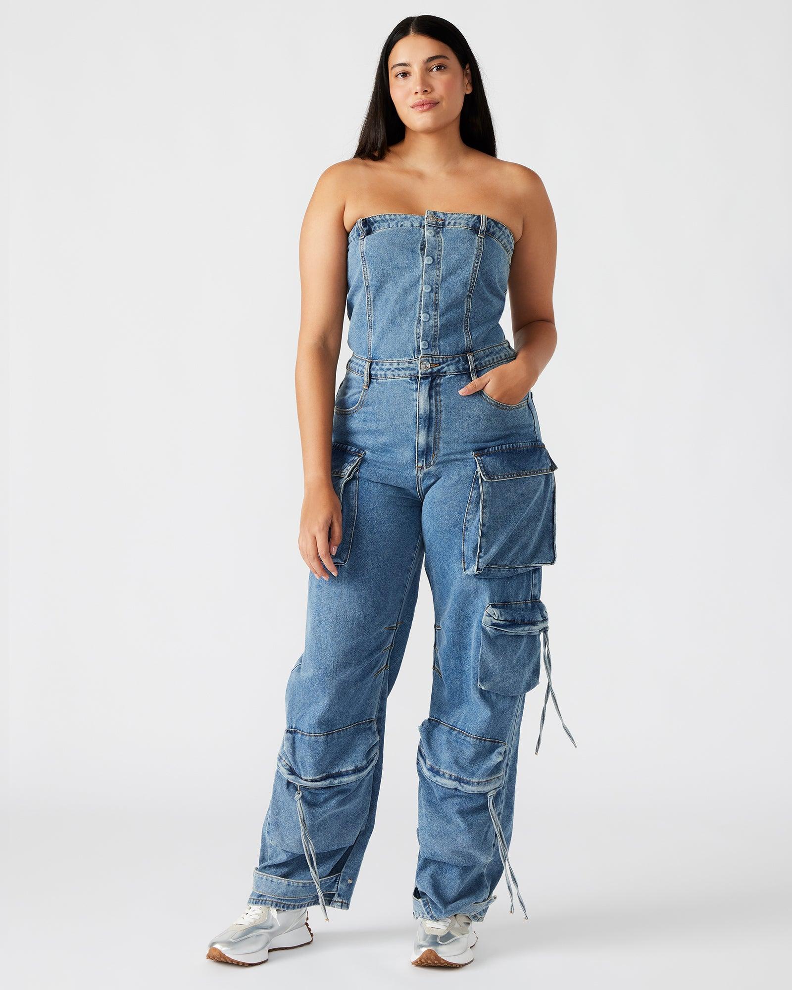 DUO DENIM JUMPSUIT Female Product Image