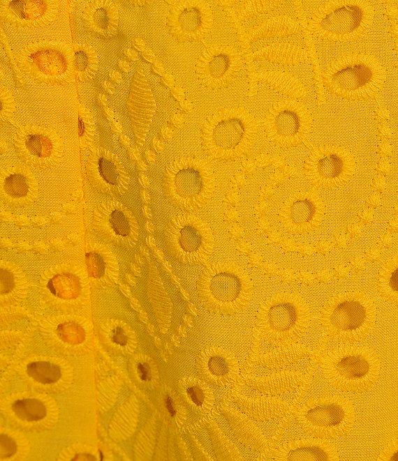 Skies Are Blue Coordinating Eyelet Scallop Hem Shorts Product Image