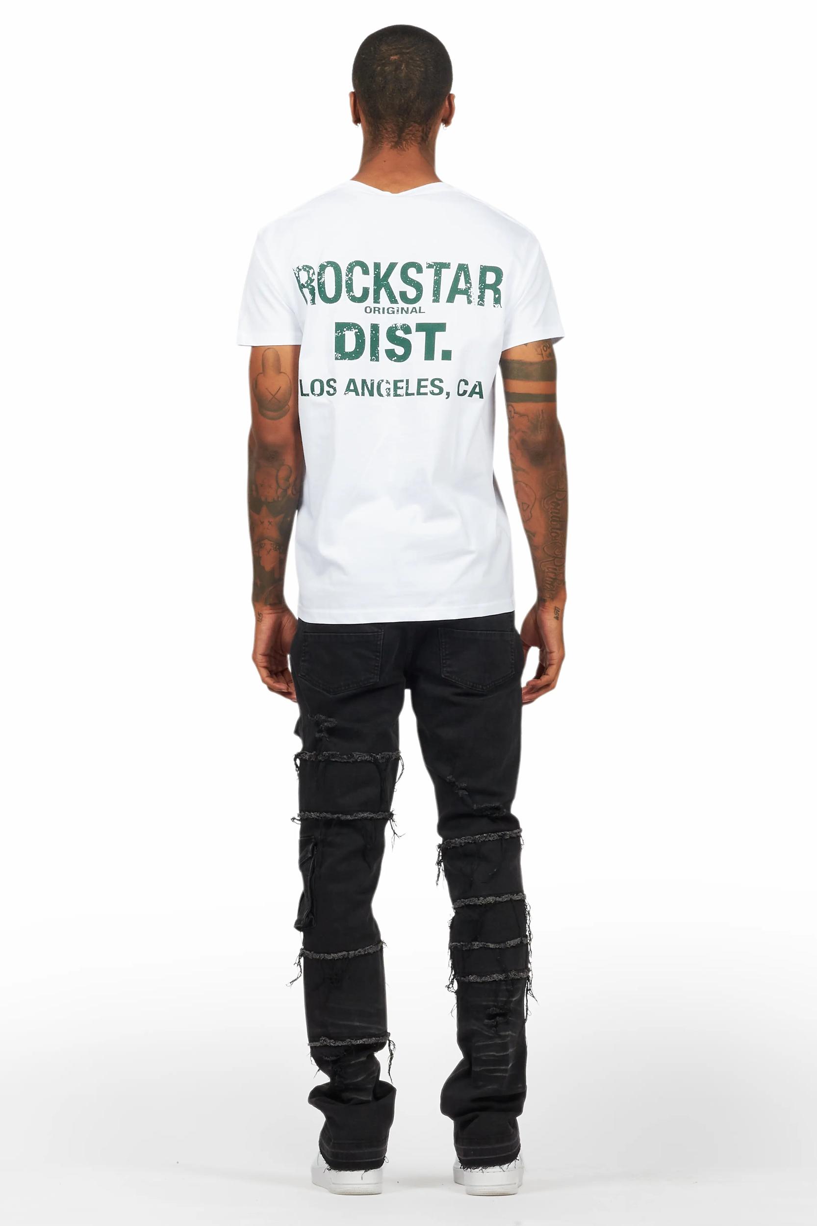 Folly Dark Grey Painter Stacked Flare Jean Male Product Image