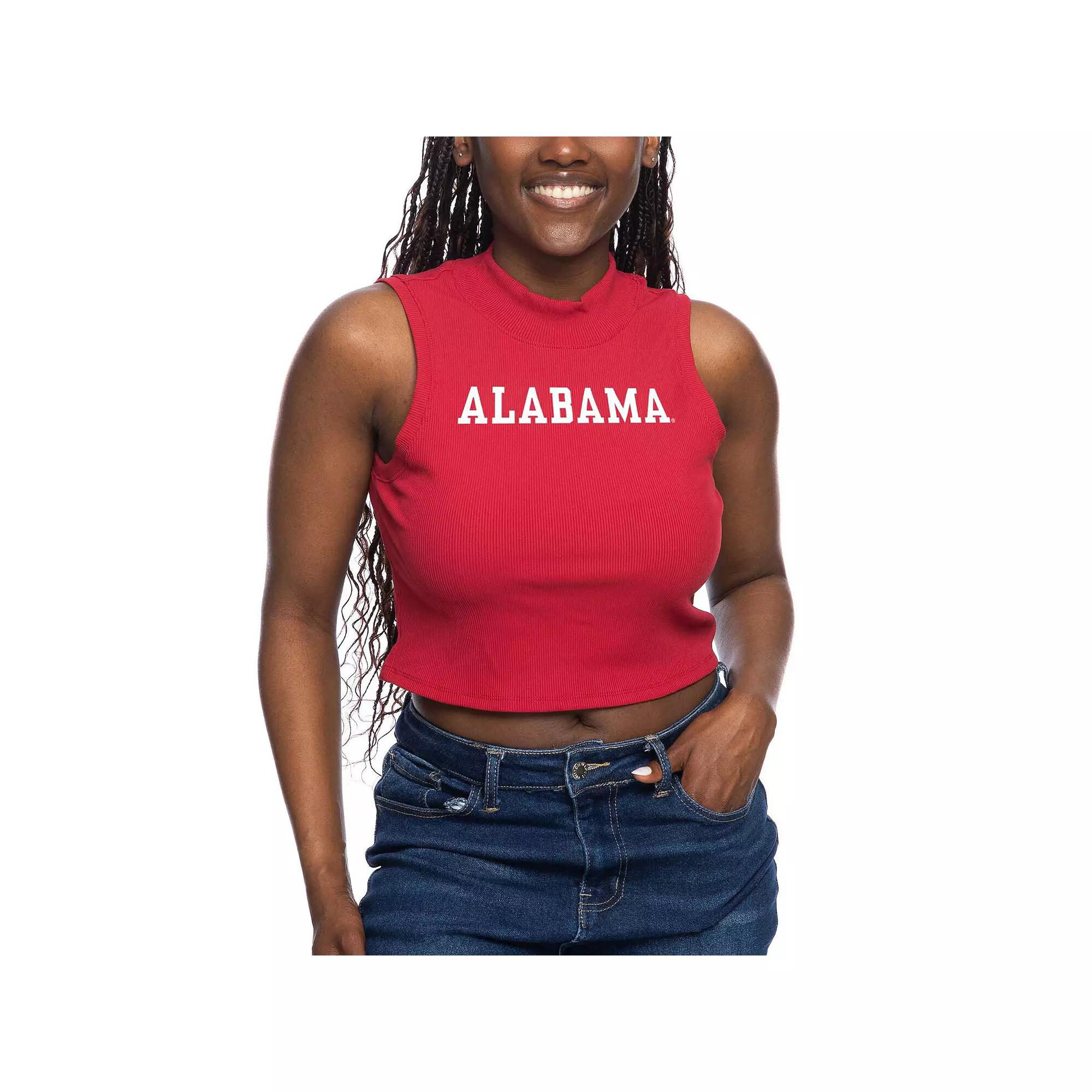 Women's ZooZatz Crimson Alabama Crimson Tide Cropped Tank Top,  Product Image