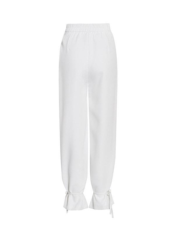 Column Long Sleeves Solid Color Lapel Blazer Pants Set Two Pieces Set Product Image