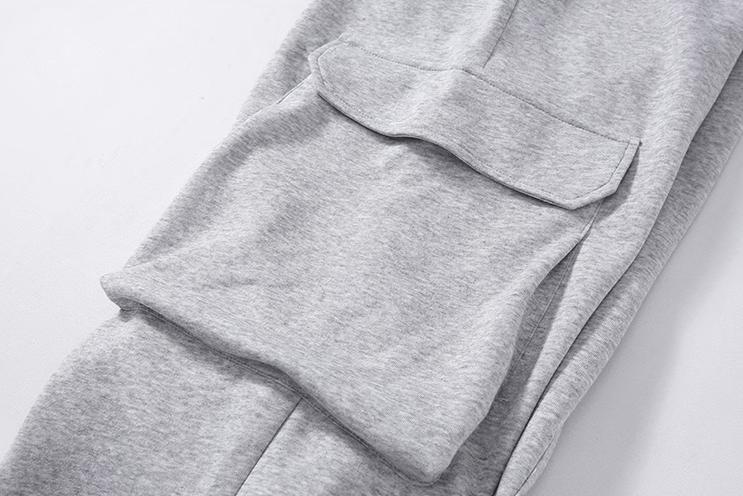RT No. 11517 GRAY WIDE STRAIGHT SWEATPANTS Product Image