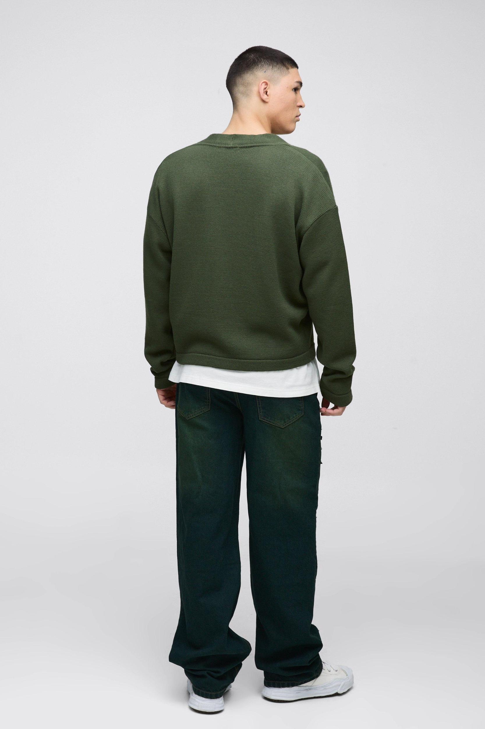 Relaxed Stacked Rigid Extreme Ripped Washed Denim Jeans | boohooMAN USA Product Image