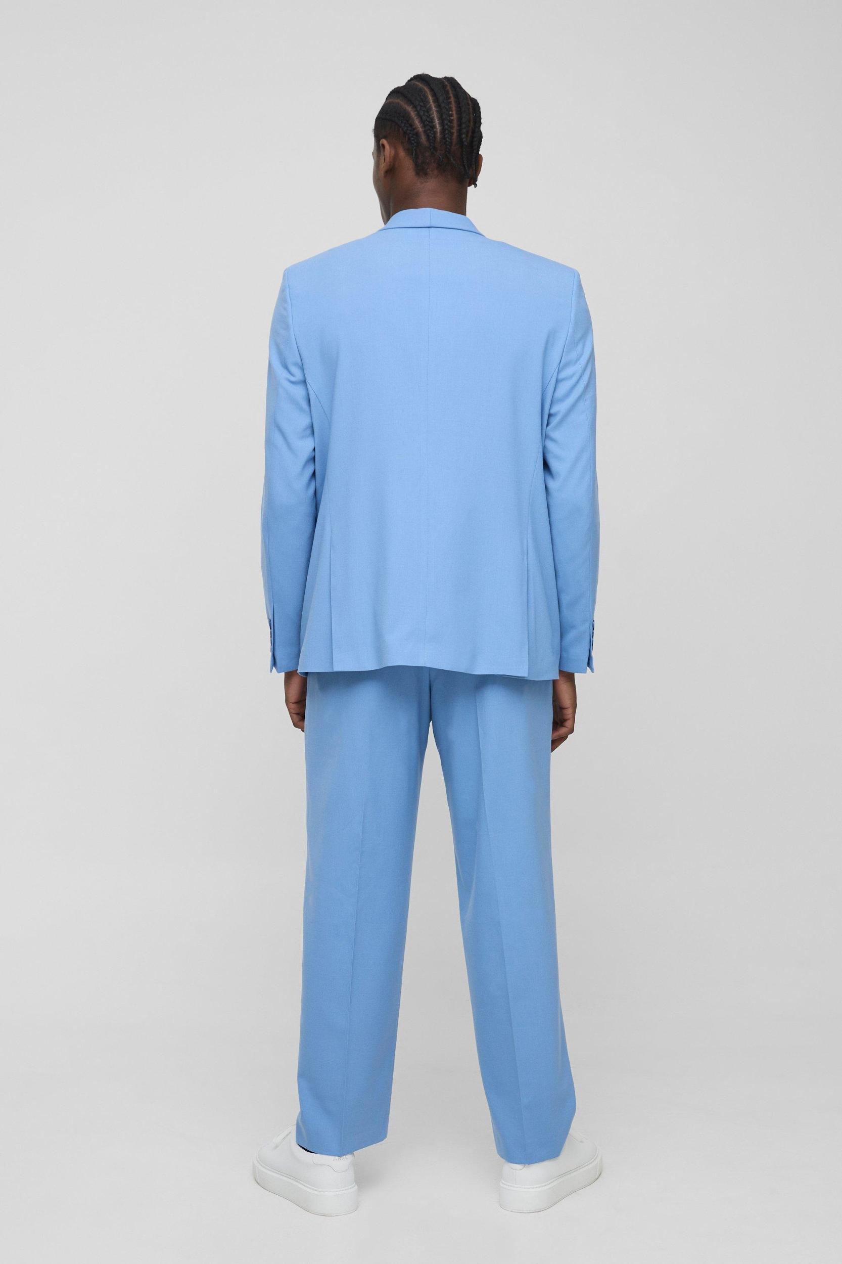 Relaxed Fit Fixed Waistband Suit Pants | boohooMAN USA Product Image