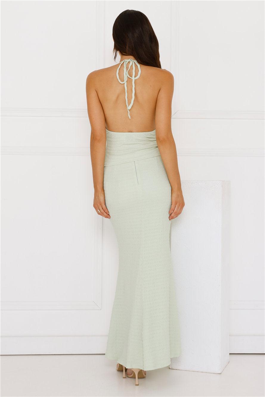 Cloudscape Maxi Skirt Sage Product Image