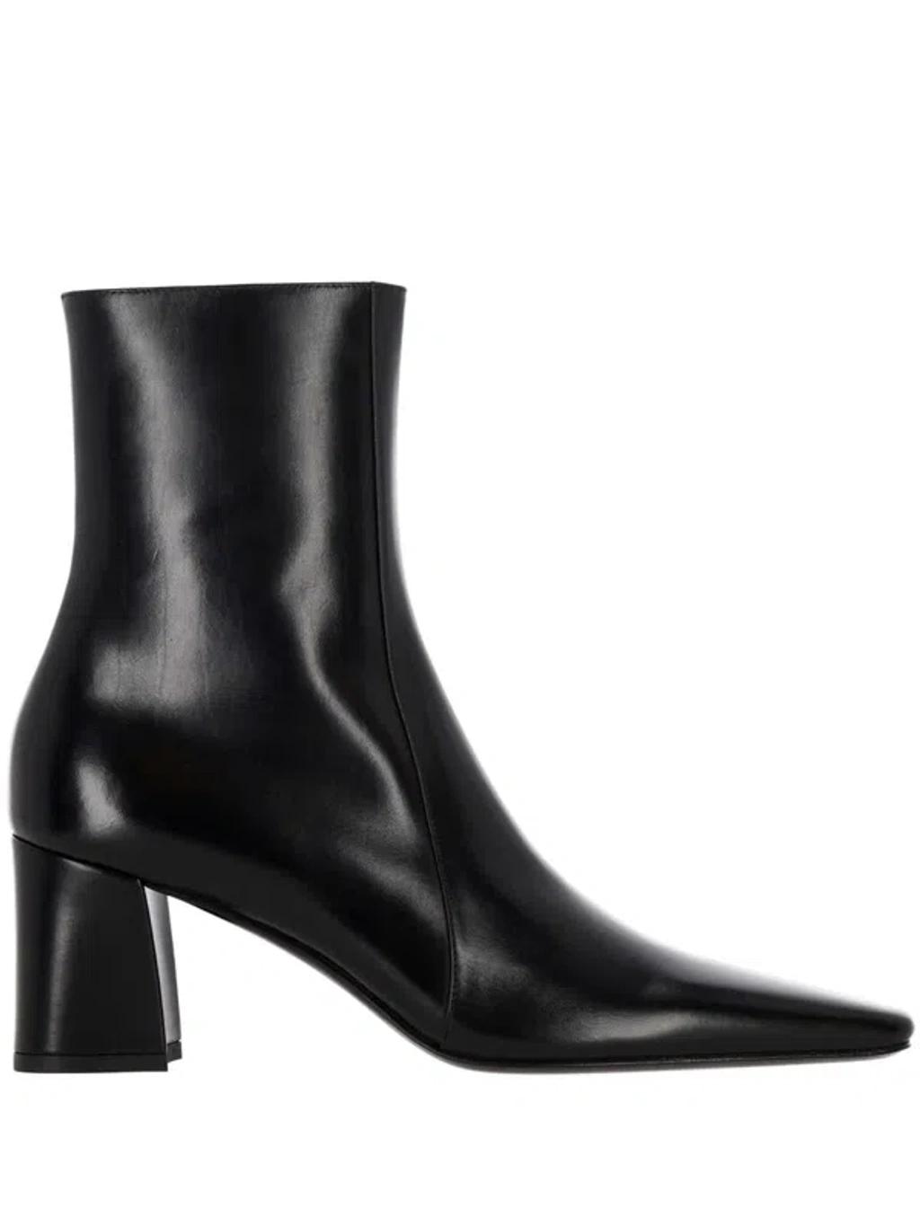SAINT LAURENT Rainer 75 Patent Leather Ankle Boots In Black Product Image