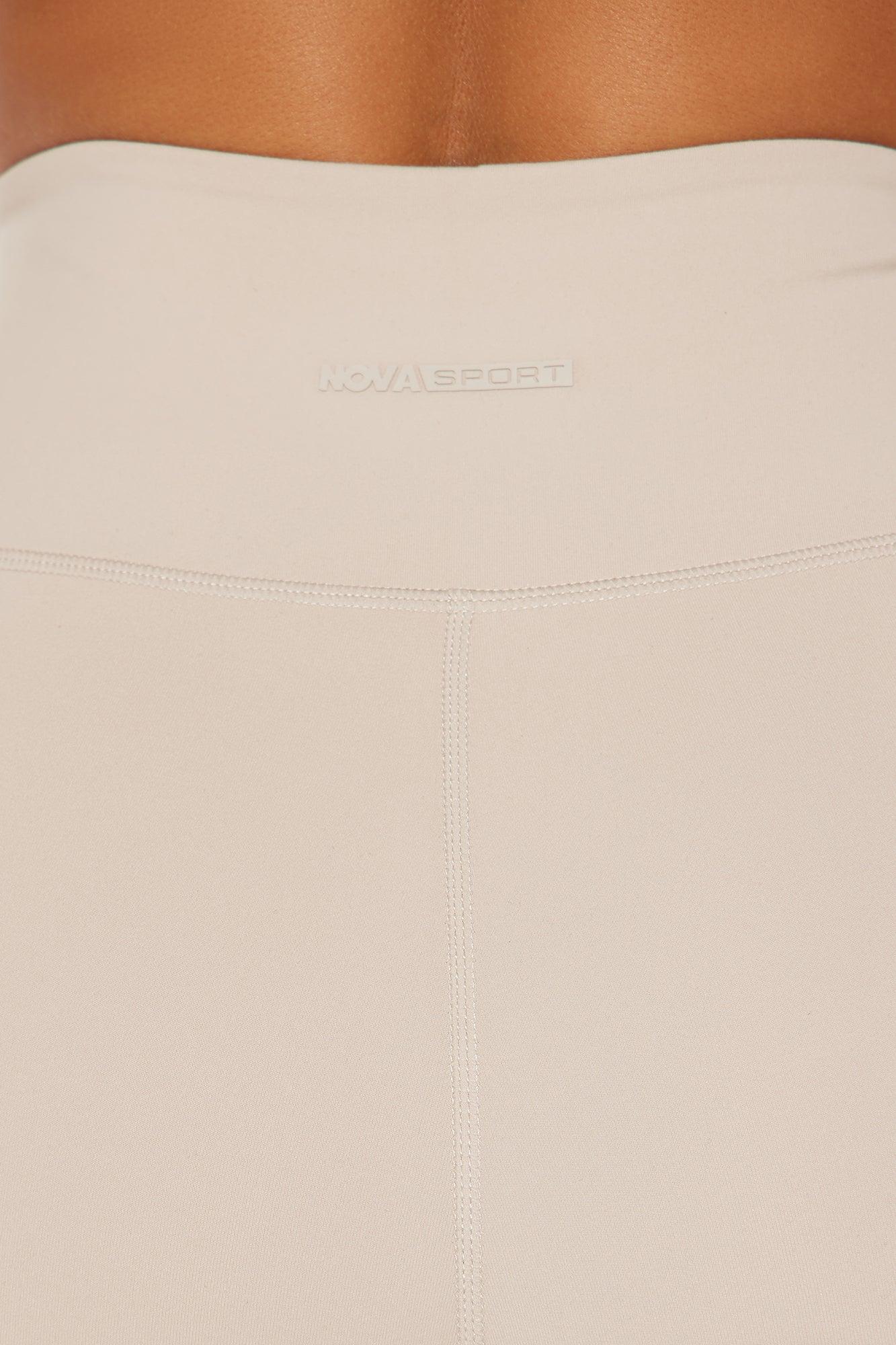 Flex Appeal 7/8 Super Soft Active Legging - Light Taupe Product Image
