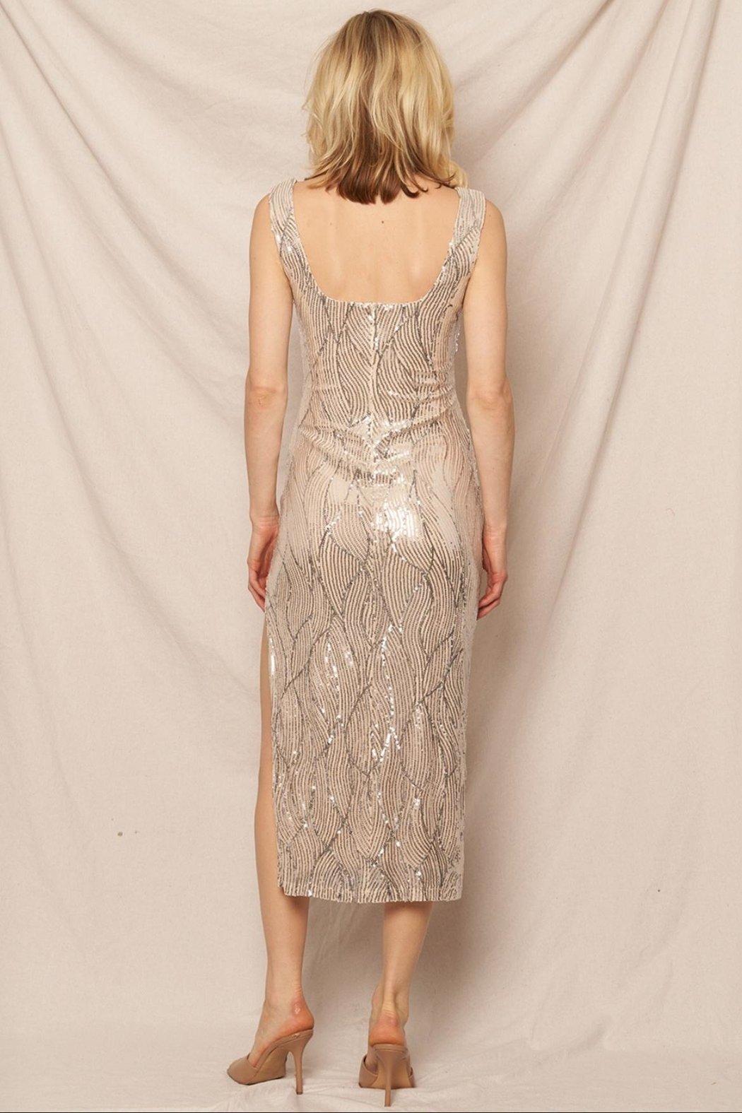Sequin Midi Dress Product Image