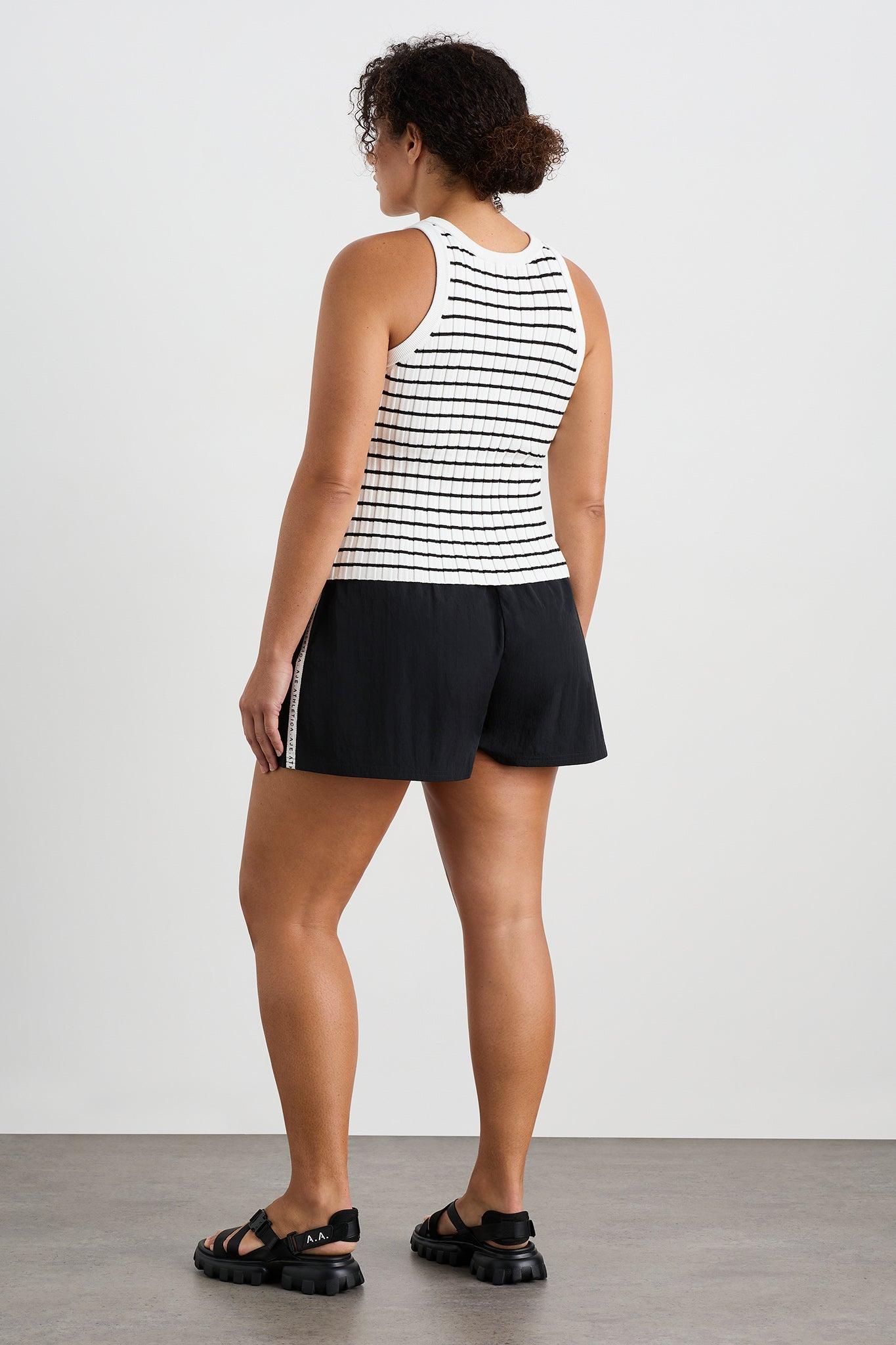 Striped Knitted Logo Tank 135 Product Image