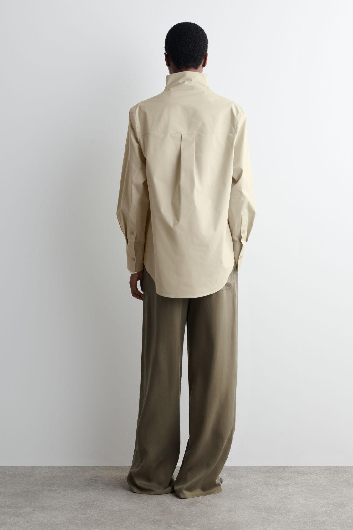 RELAXED FUNNEL-NECK SHIRT Product Image