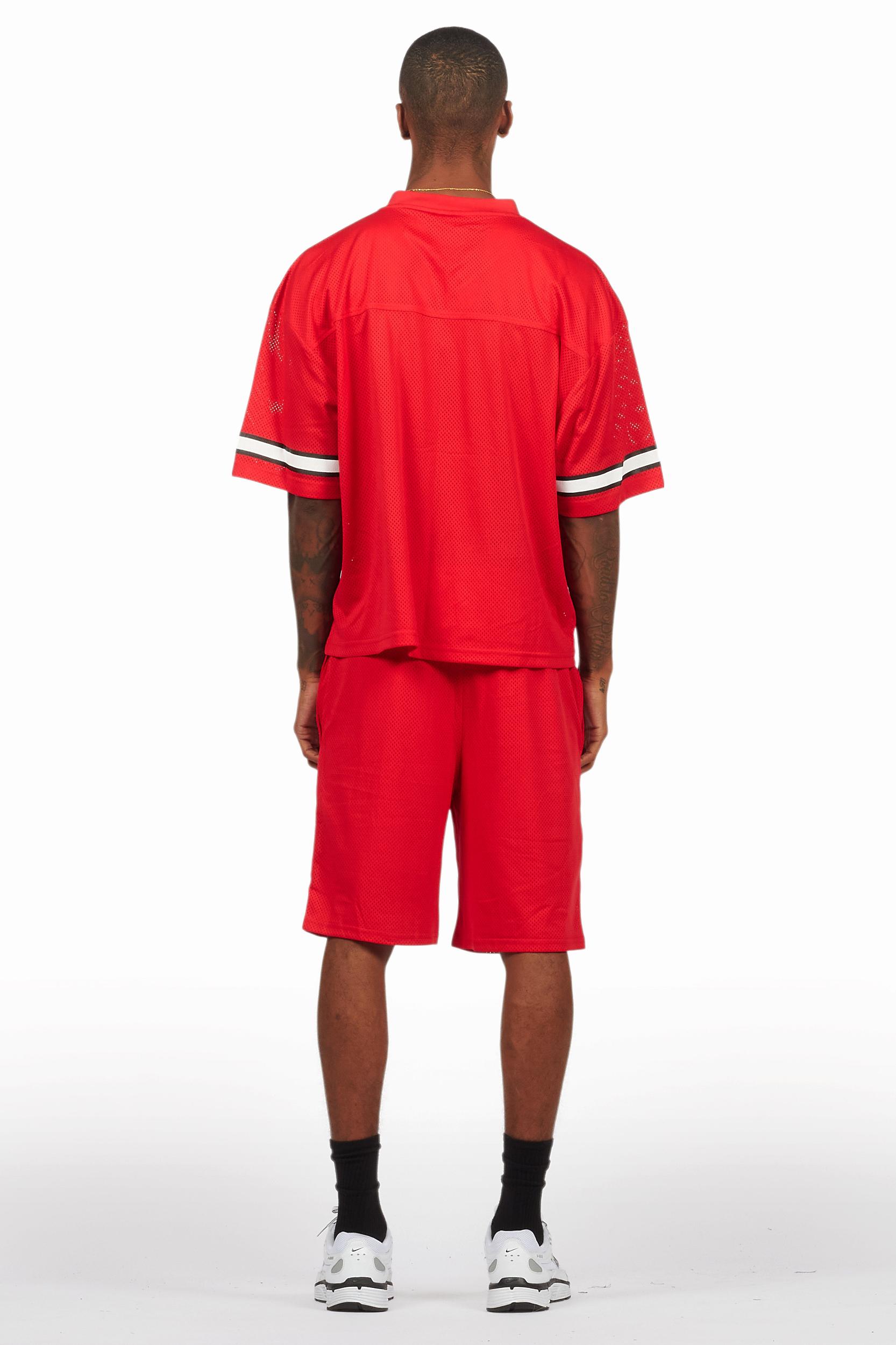 Climi Red T-Shirt/Short Set Male Product Image