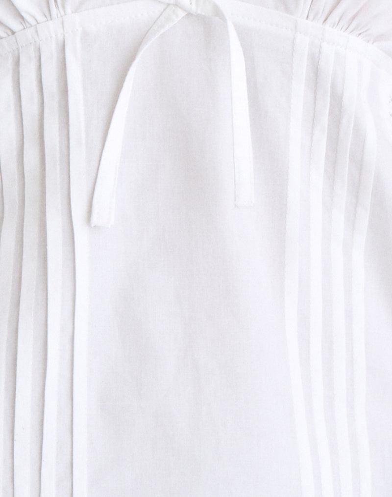 Jepuni Cami Top in White Poplin Female Product Image