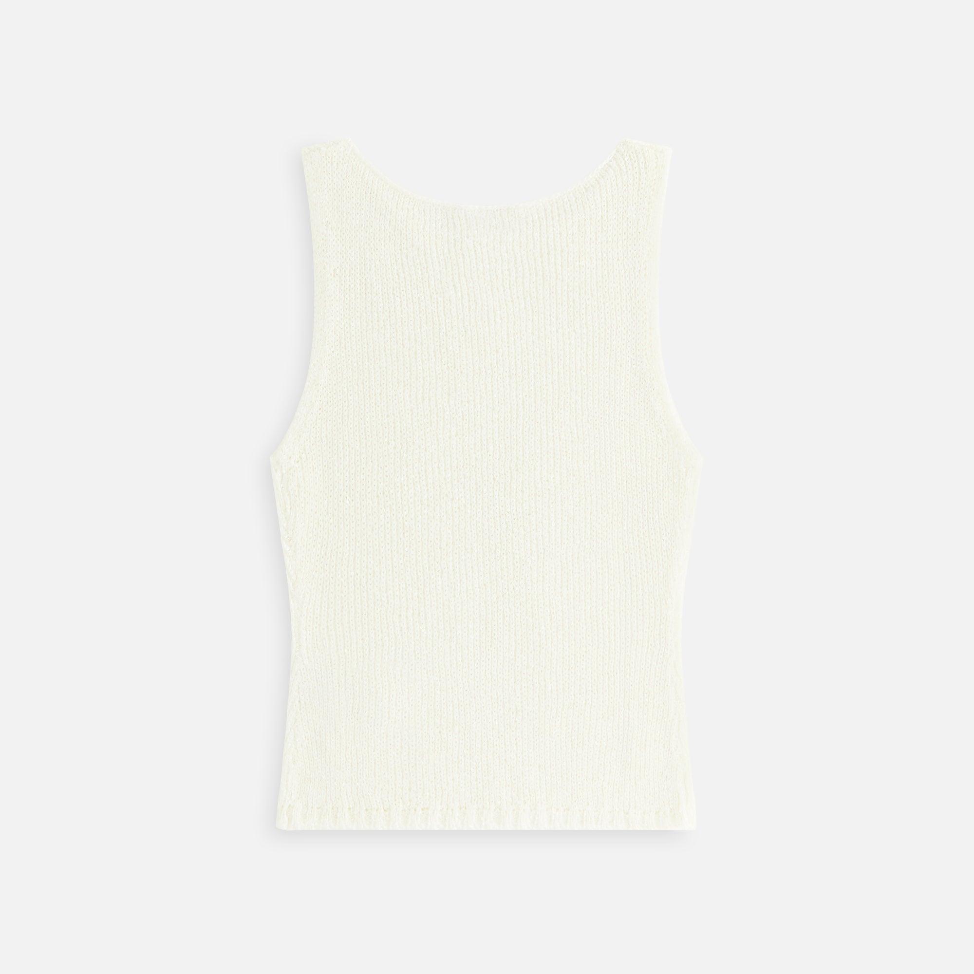 Kith Women Lilith Sequin Shell Tank - White Female Product Image