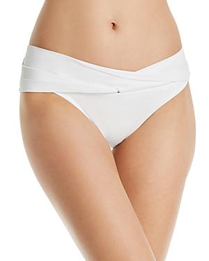 Robin Piccone Ava Solid Twist-Front Bikini Bottom Product Image